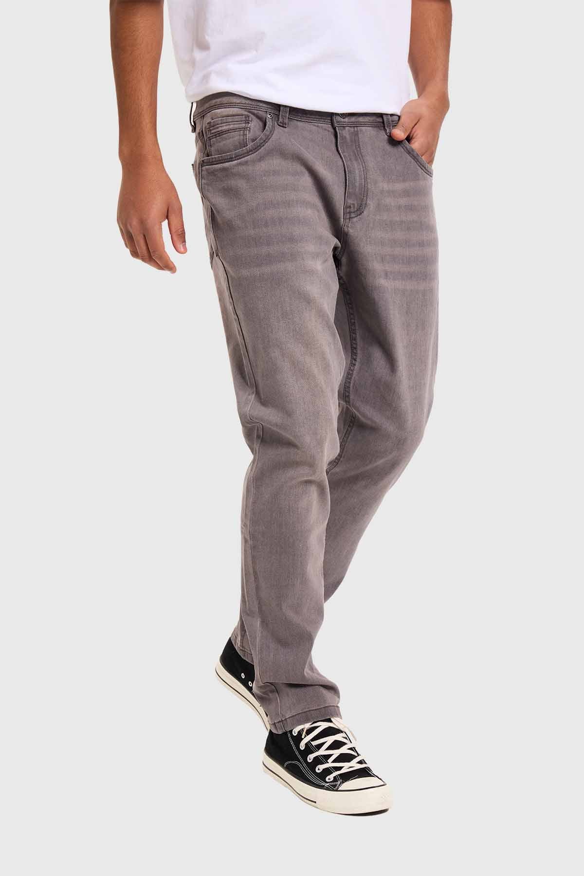 Jeans Hombre Slim Gris - Image 2