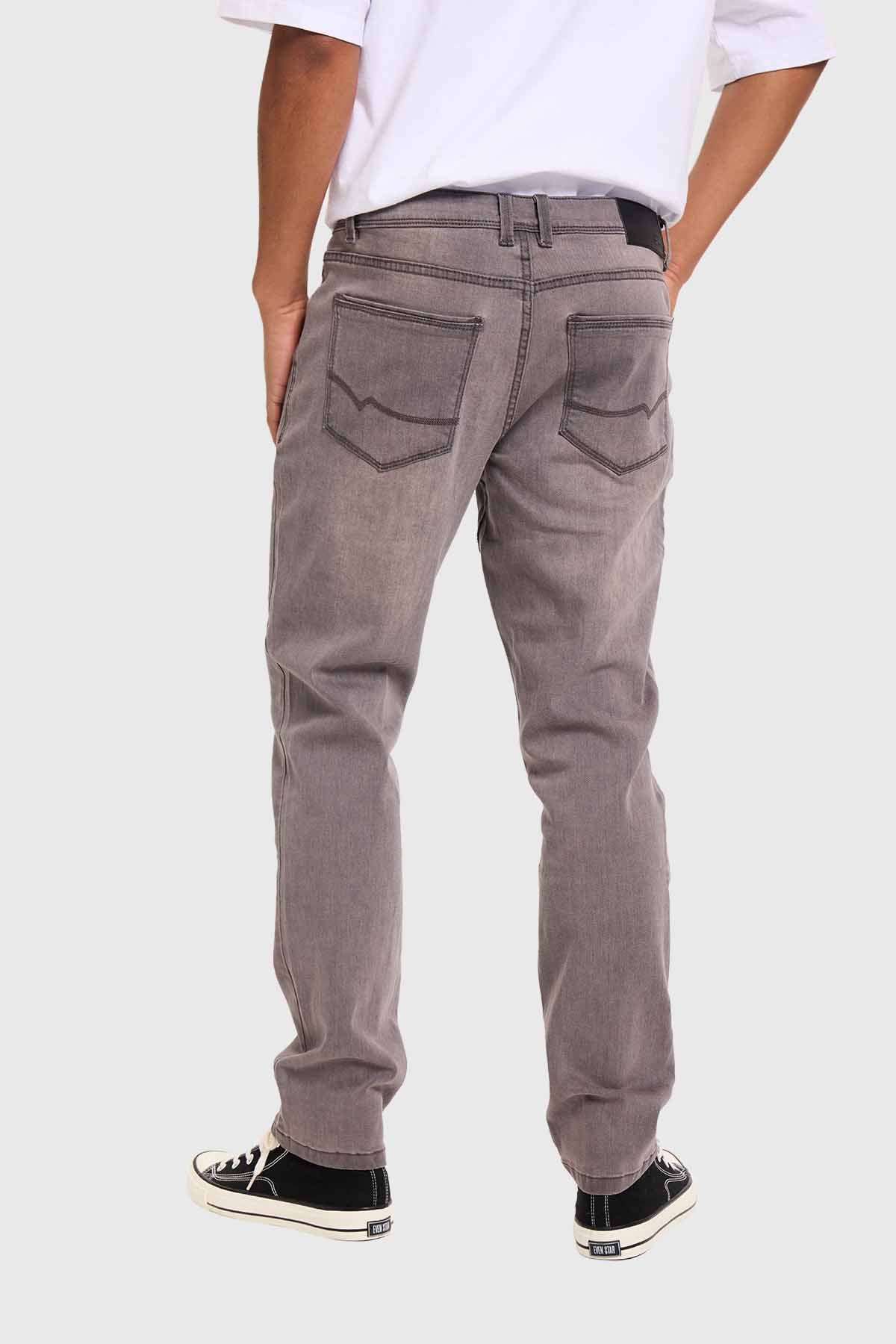 Jeans Hombre Slim Gris - Image 3