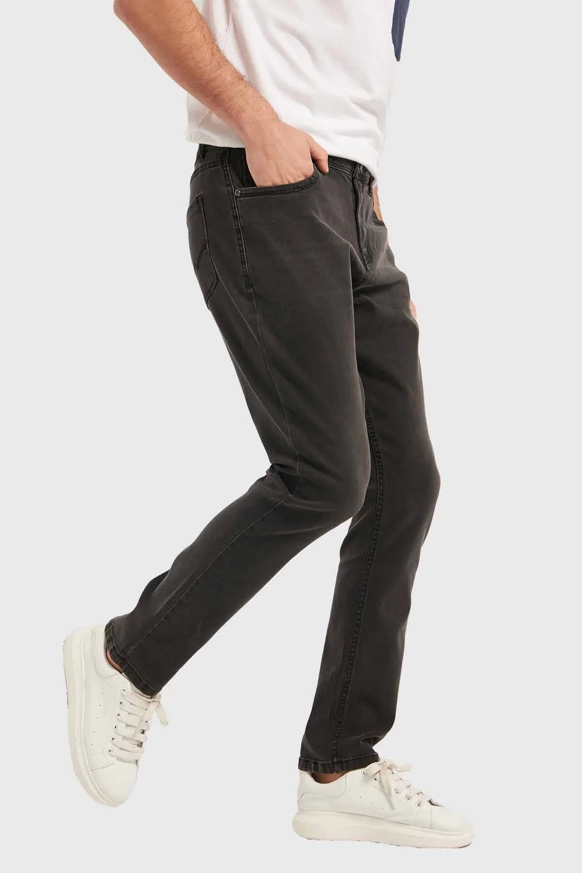 Jeans Hombre Slim Negro - Image 2