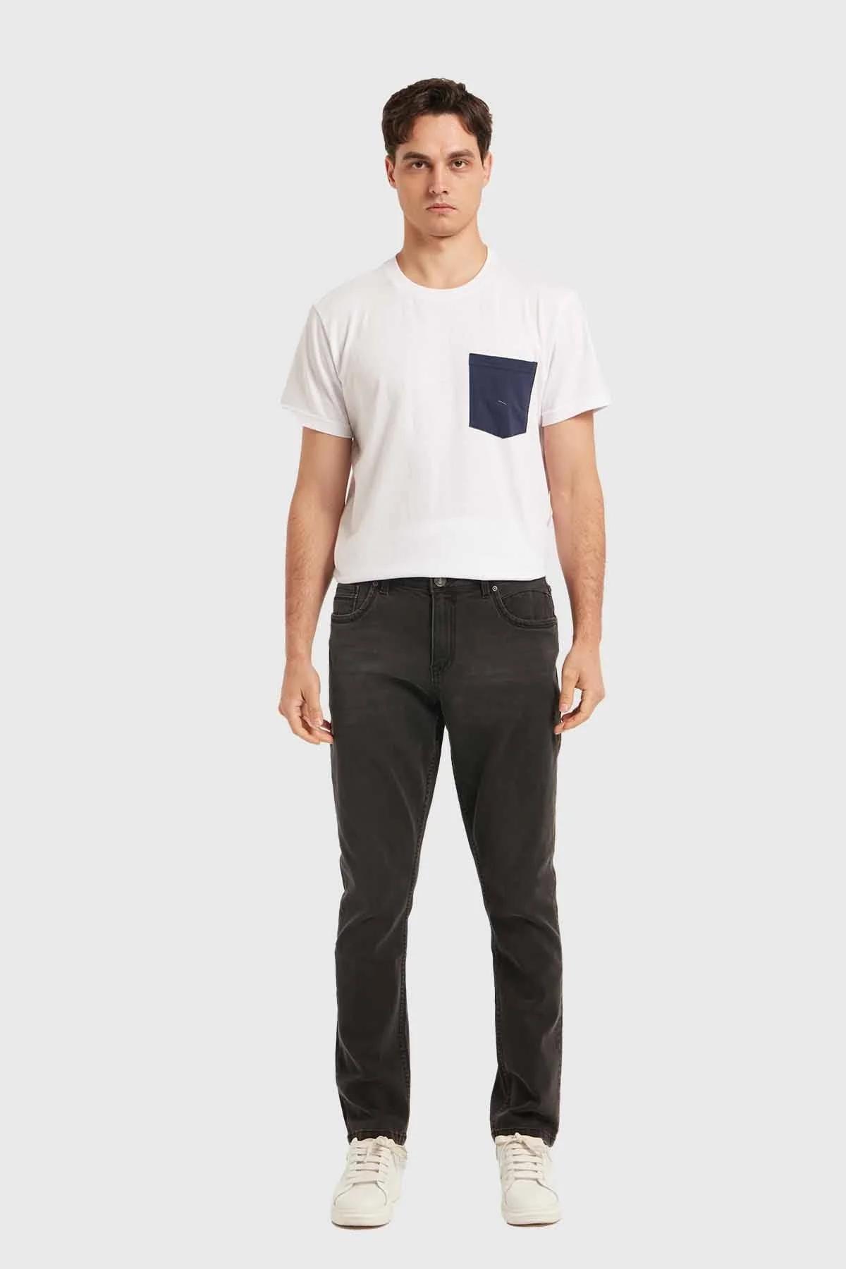 Jeans Hombre Slim Negro - Image 4