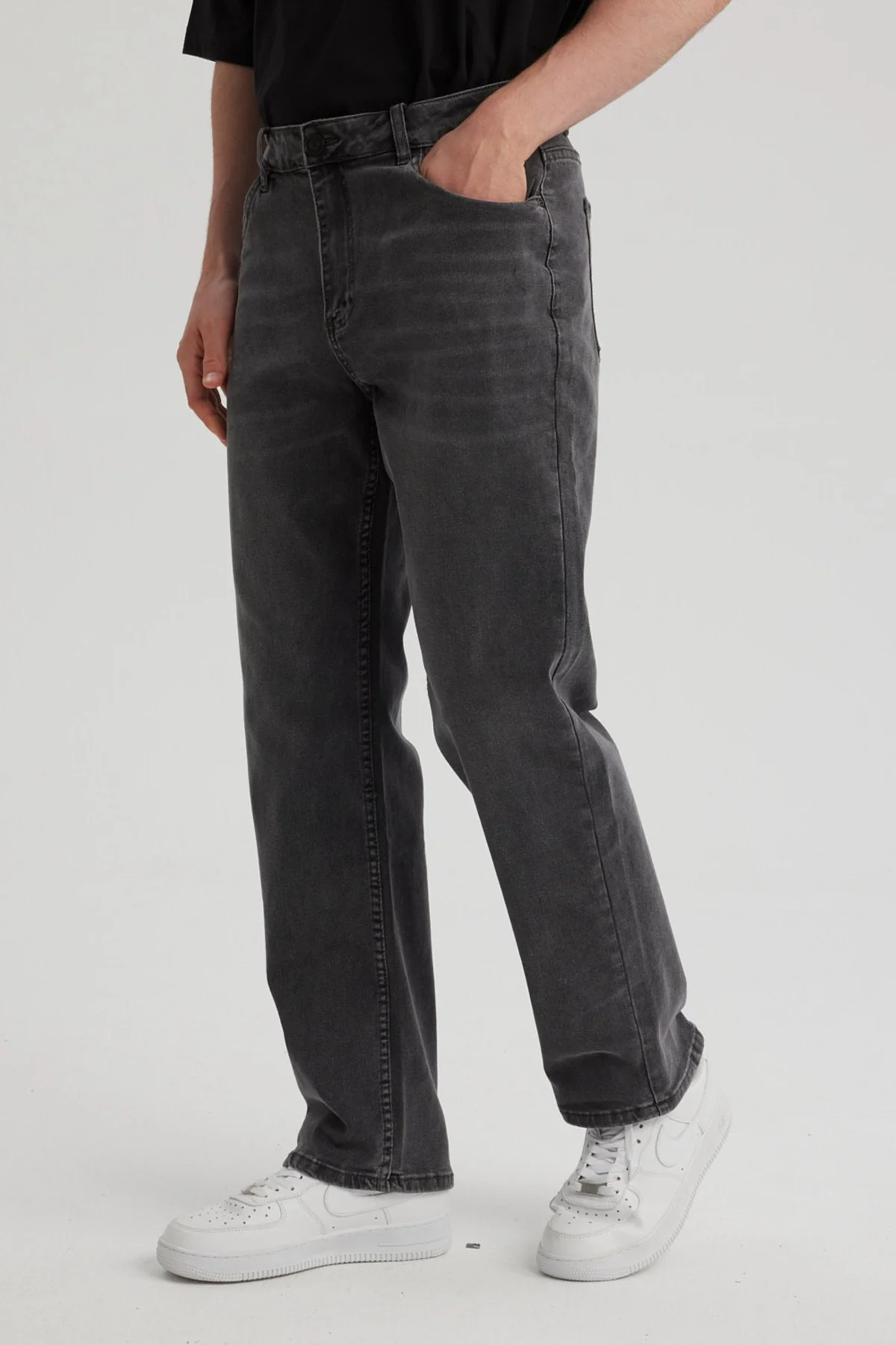 Jeans Hombre Slim Clásico Gris - Image 2