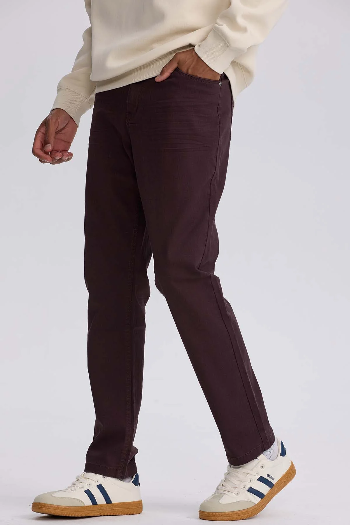 Jeans Hombre Slim Color Berenjena - Image 2
