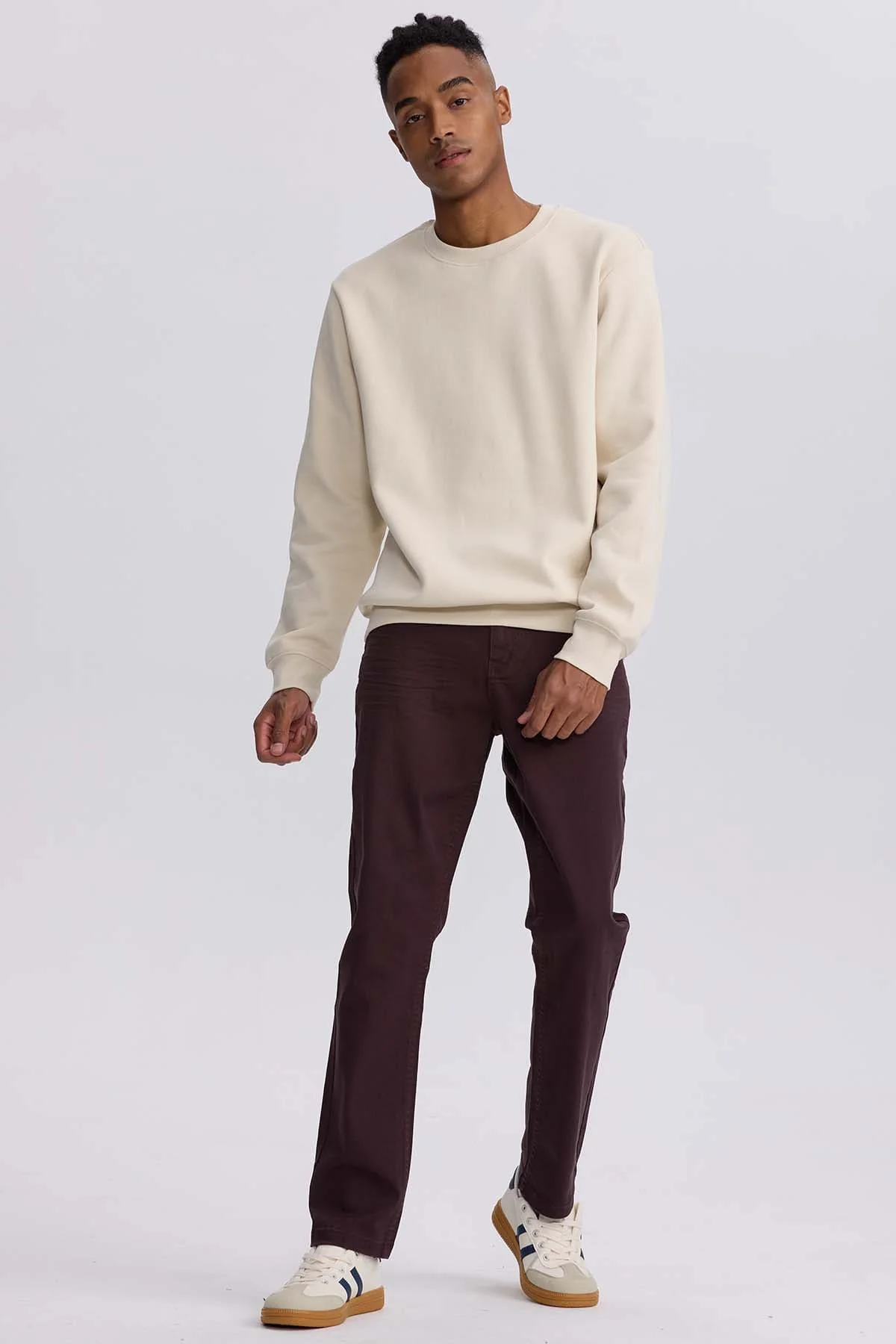Jeans Hombre Slim Color Berenjena - Image 4