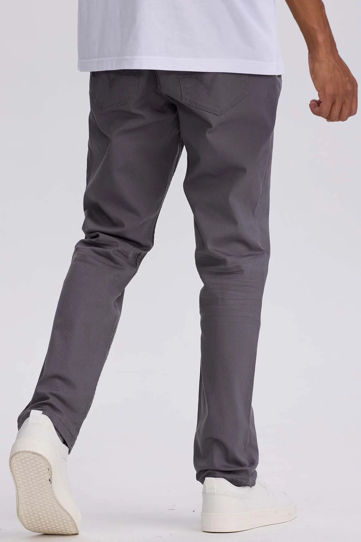 Jeans Hombre Slim Color Gris - Image 3