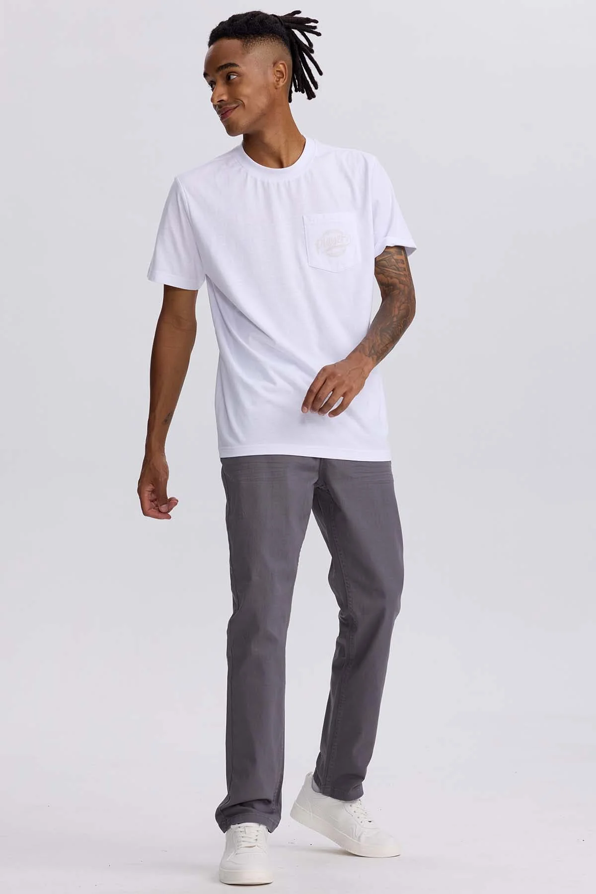 Jeans Hombre Slim Color Gris - Image 4