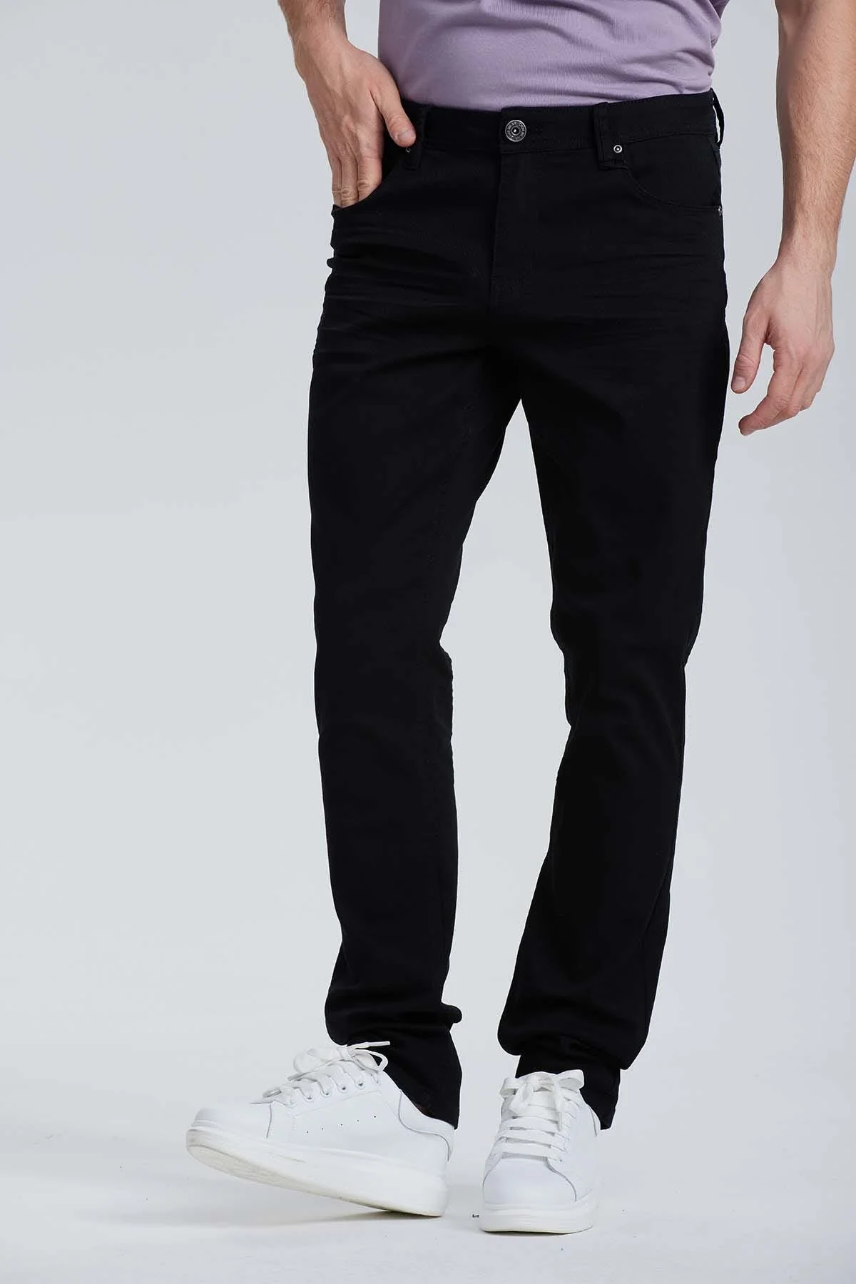 Jeans Hombre Slim Negro - Image 2