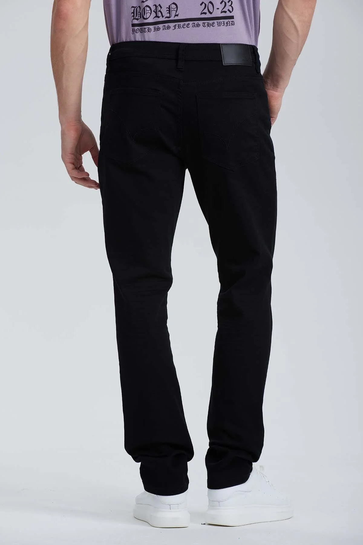 Jeans Hombre Slim Negro - Image 3
