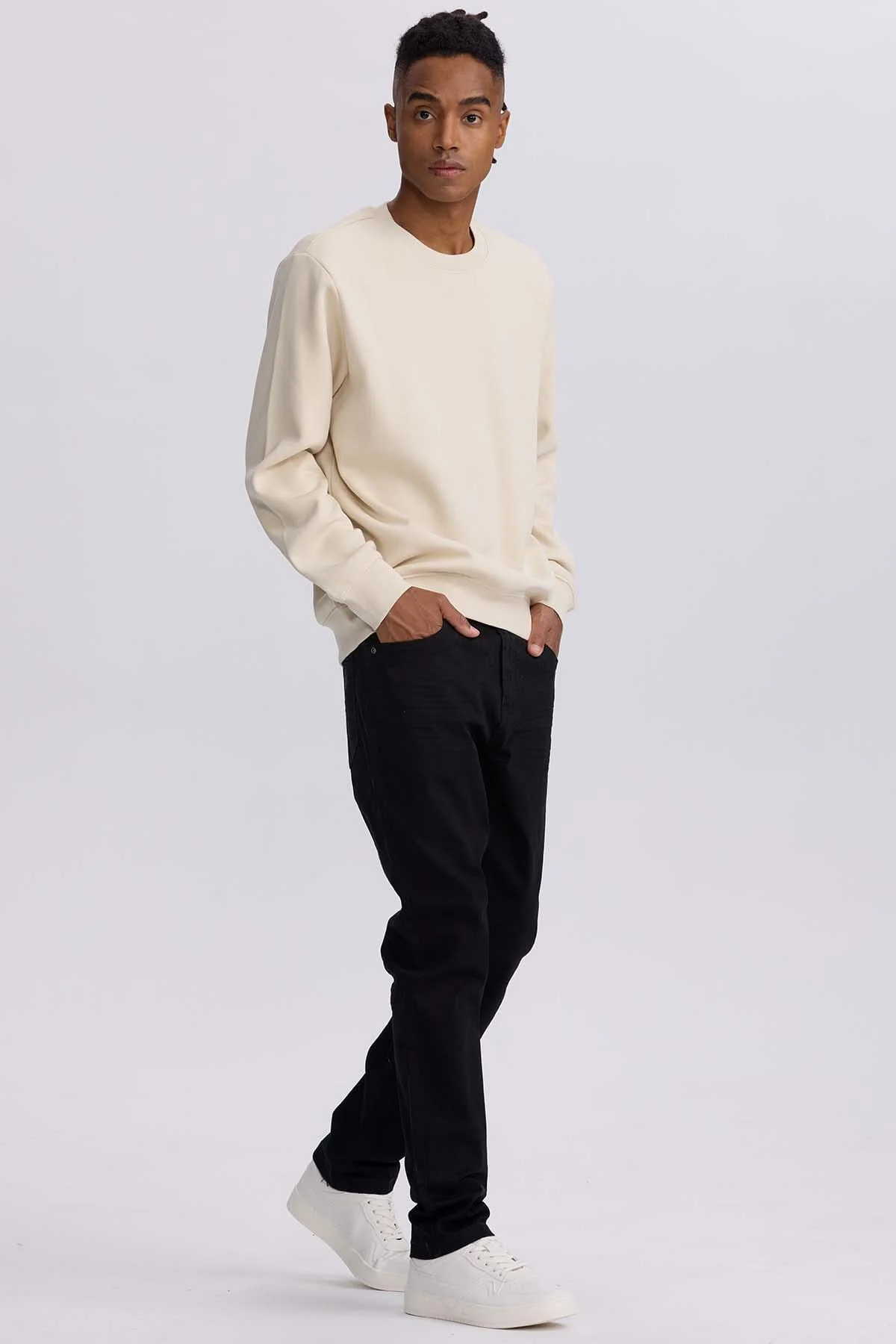 Jeans Hombre Slim Color Negro - Image 4