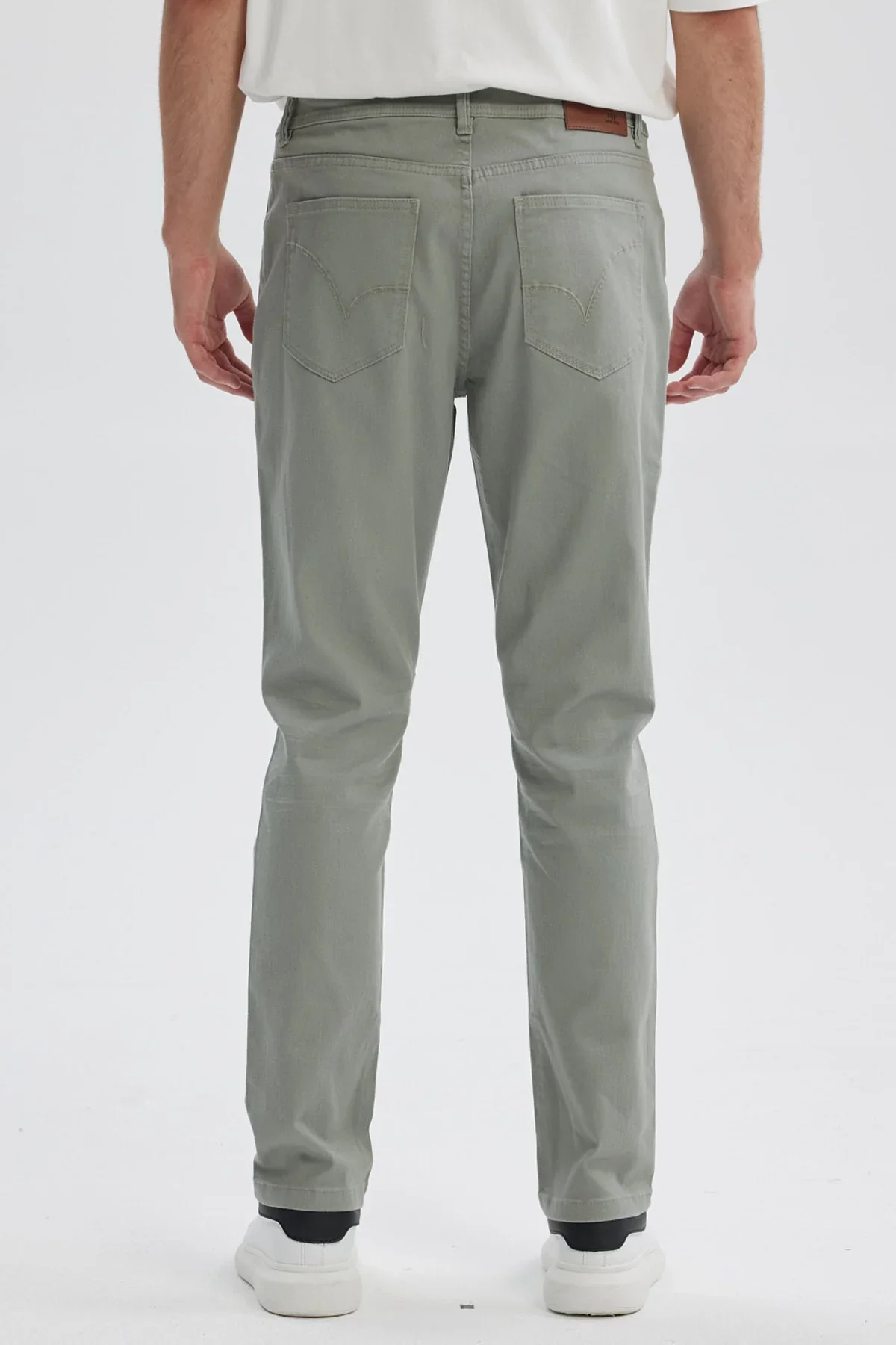 Jeans Hombre Slim Color Verde - Image 3