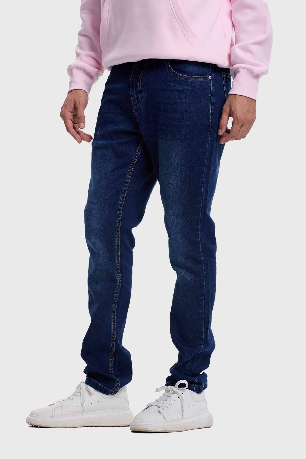 Jeans Hombre Slim Tendencia Azul - Image 2