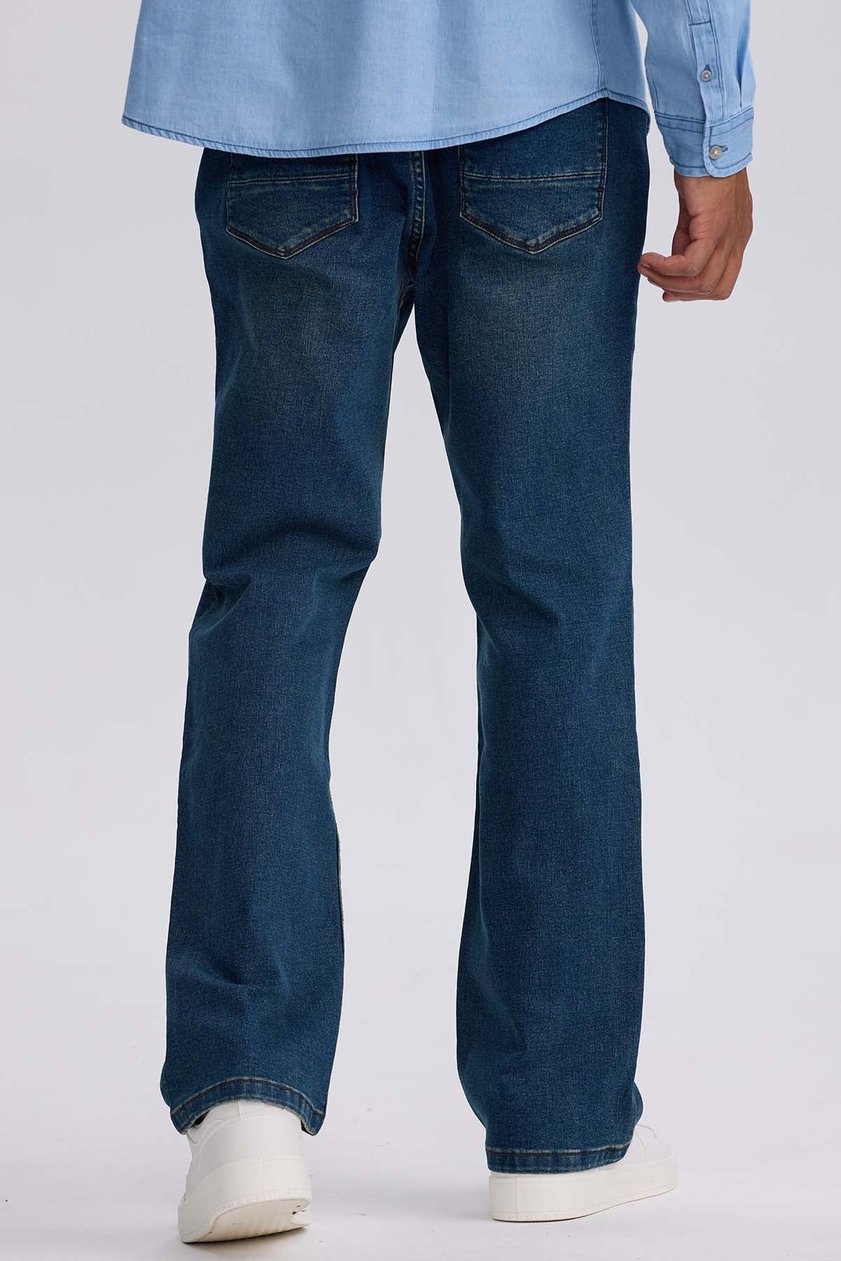 Jeans Hombre Straight 605 Azul Indigo - Image 3