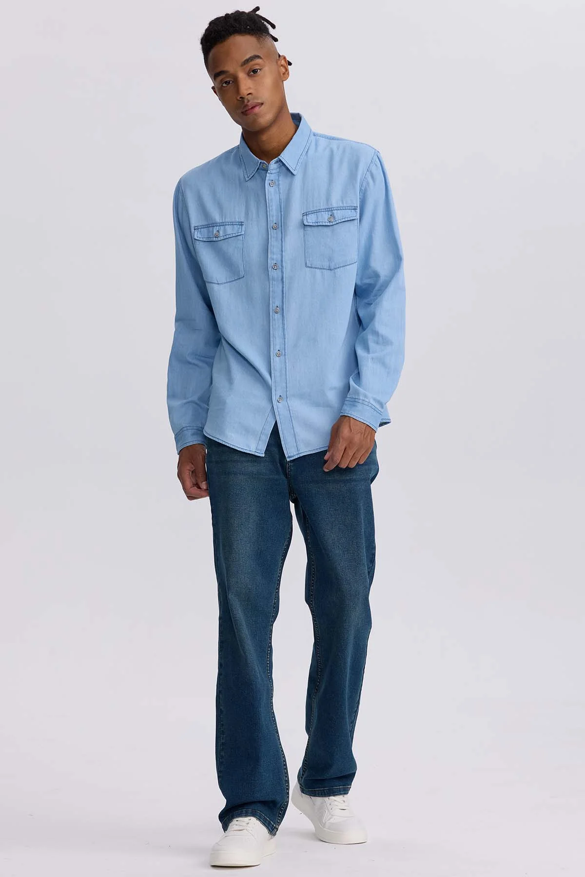Jeans Hombre Straight 605 Azul Indigo - Image 4