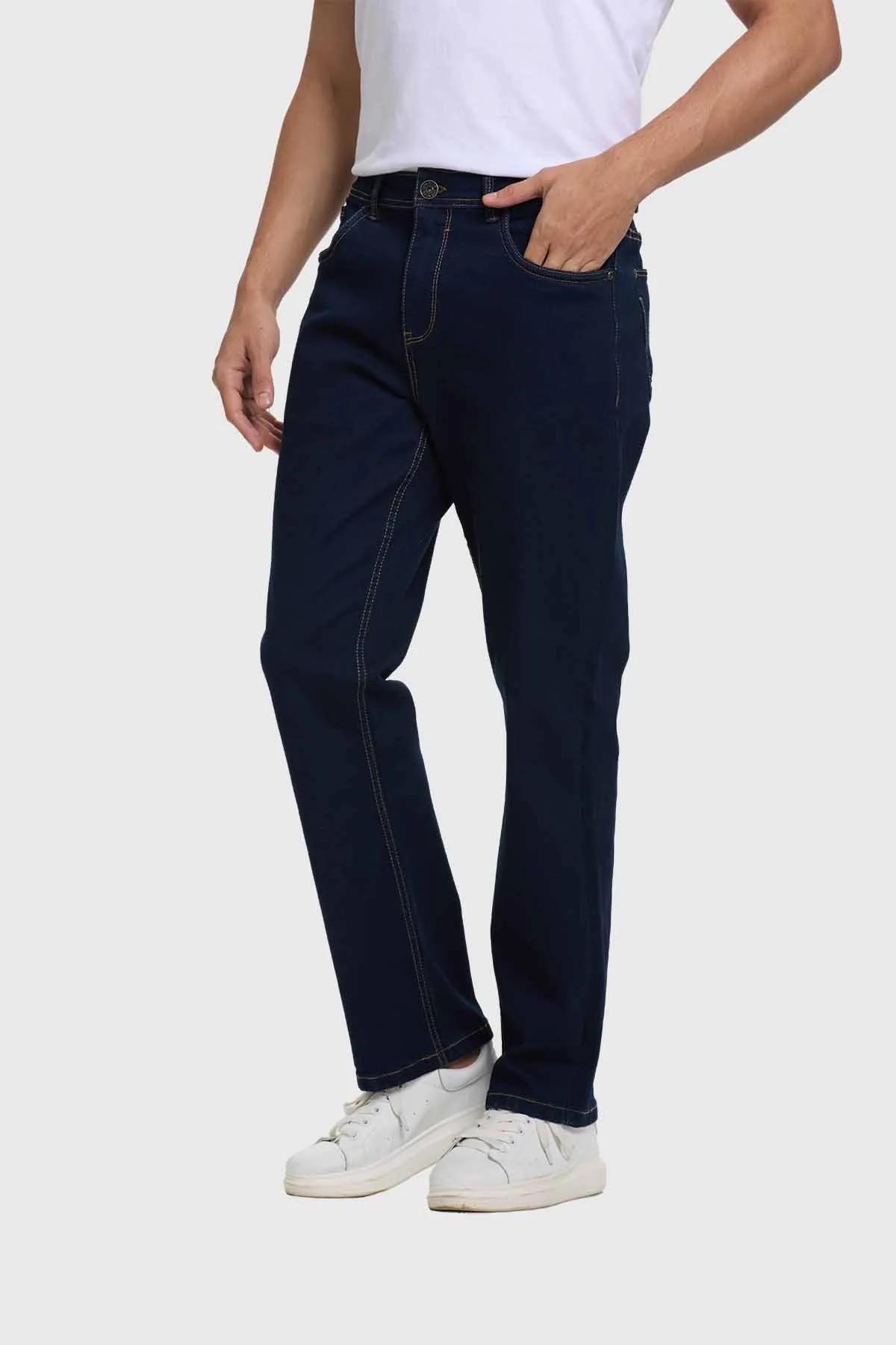Jeans Hombre Straight Azul Oscuro - Image 2