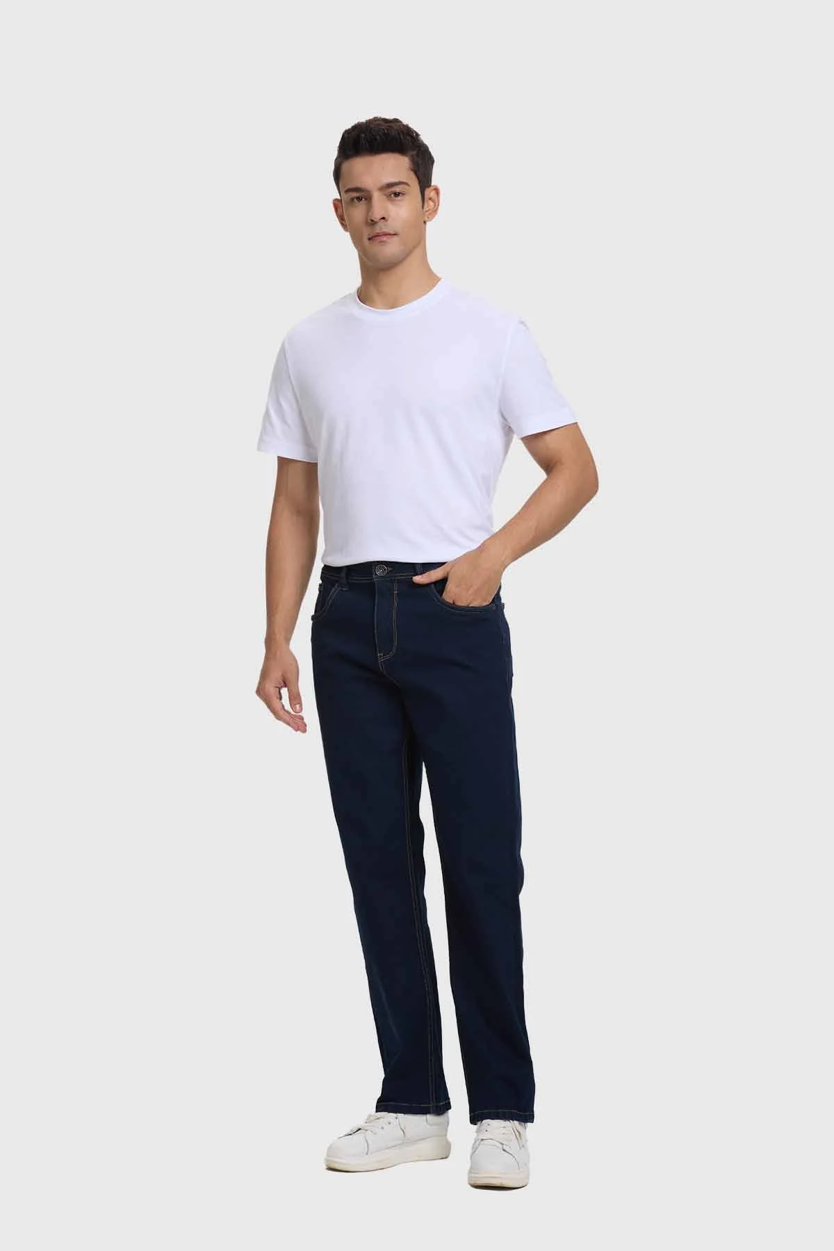 Jeans Hombre Straight Azul Oscuro - Image 4