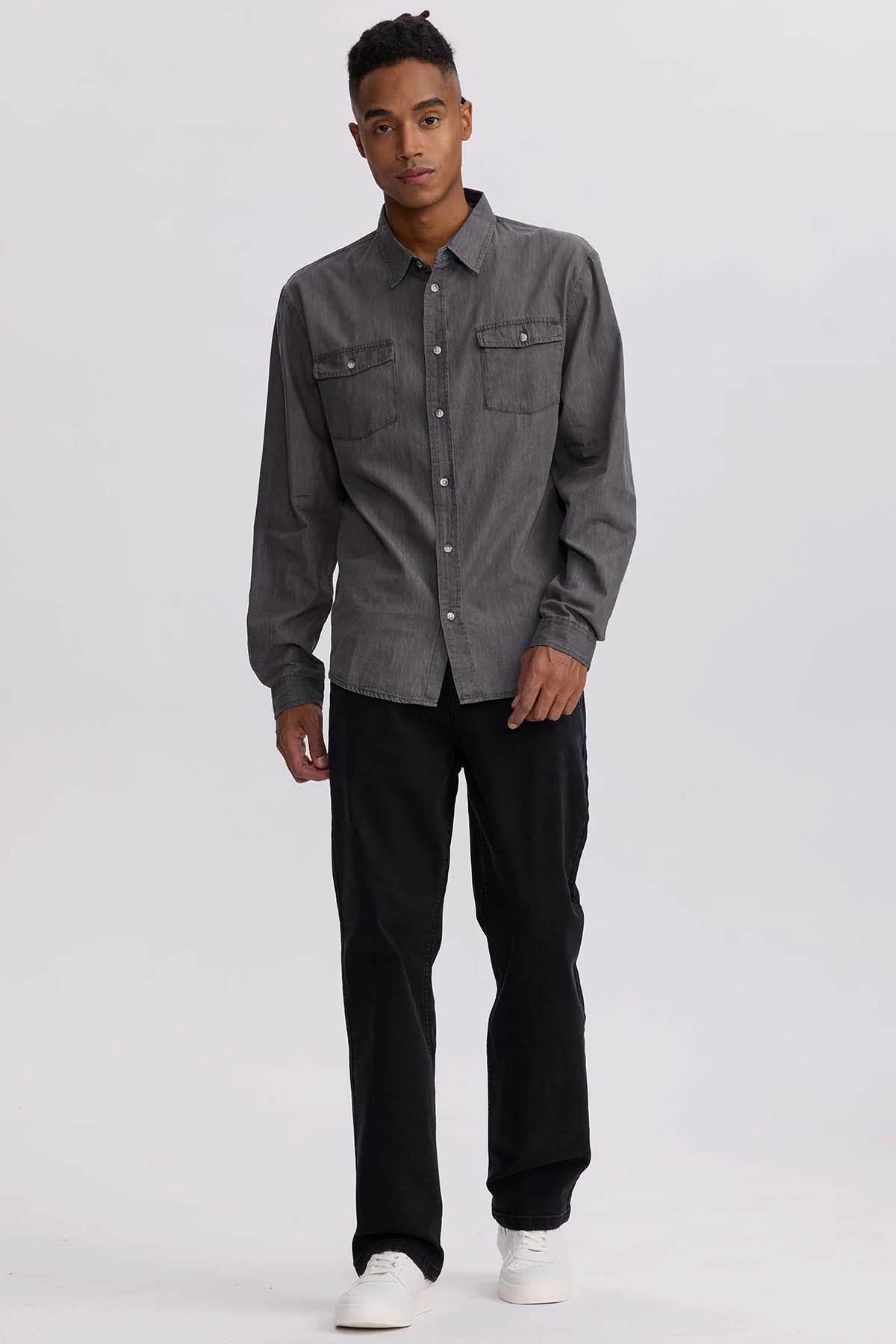Jeans Hombre Straight 605 Negro - Image 4