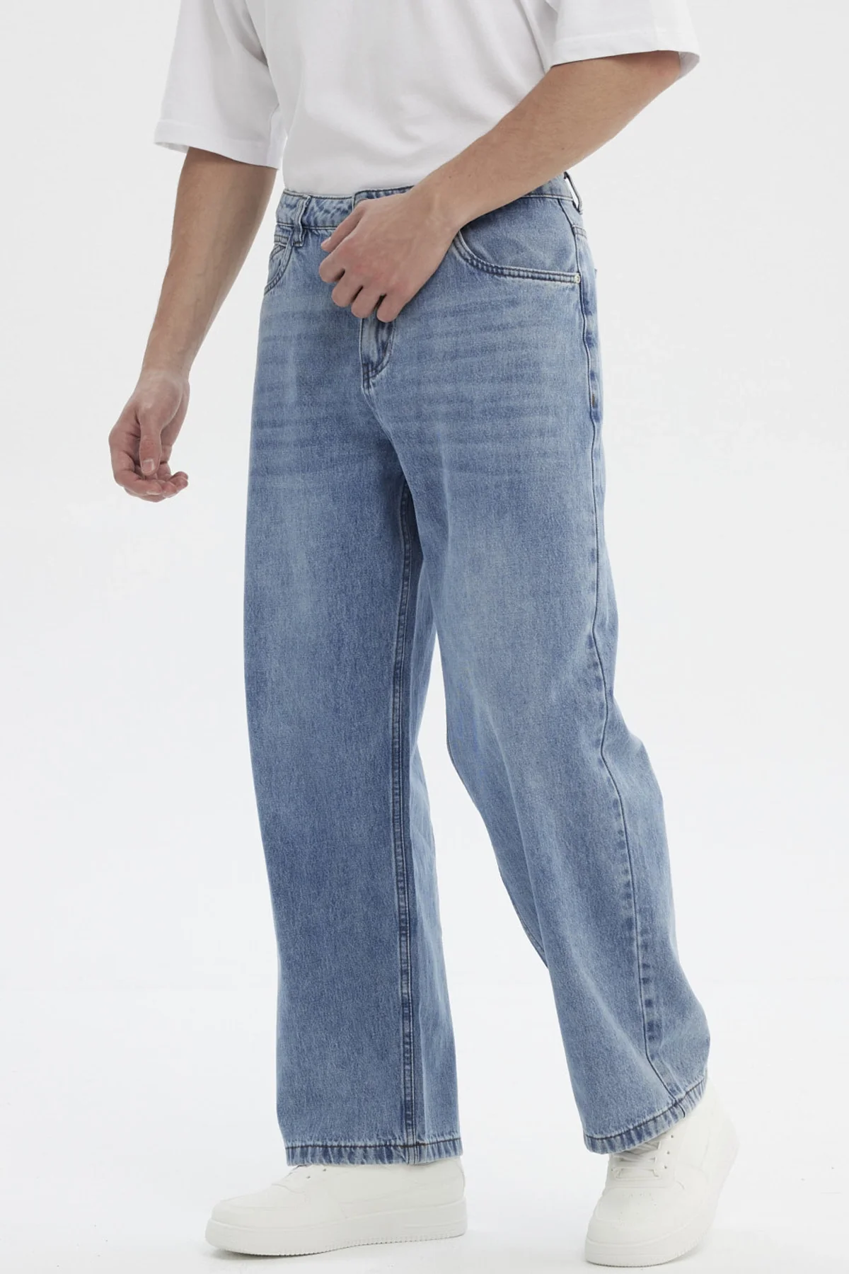 Jeans Hombre Straight Azul Claro - Image 2