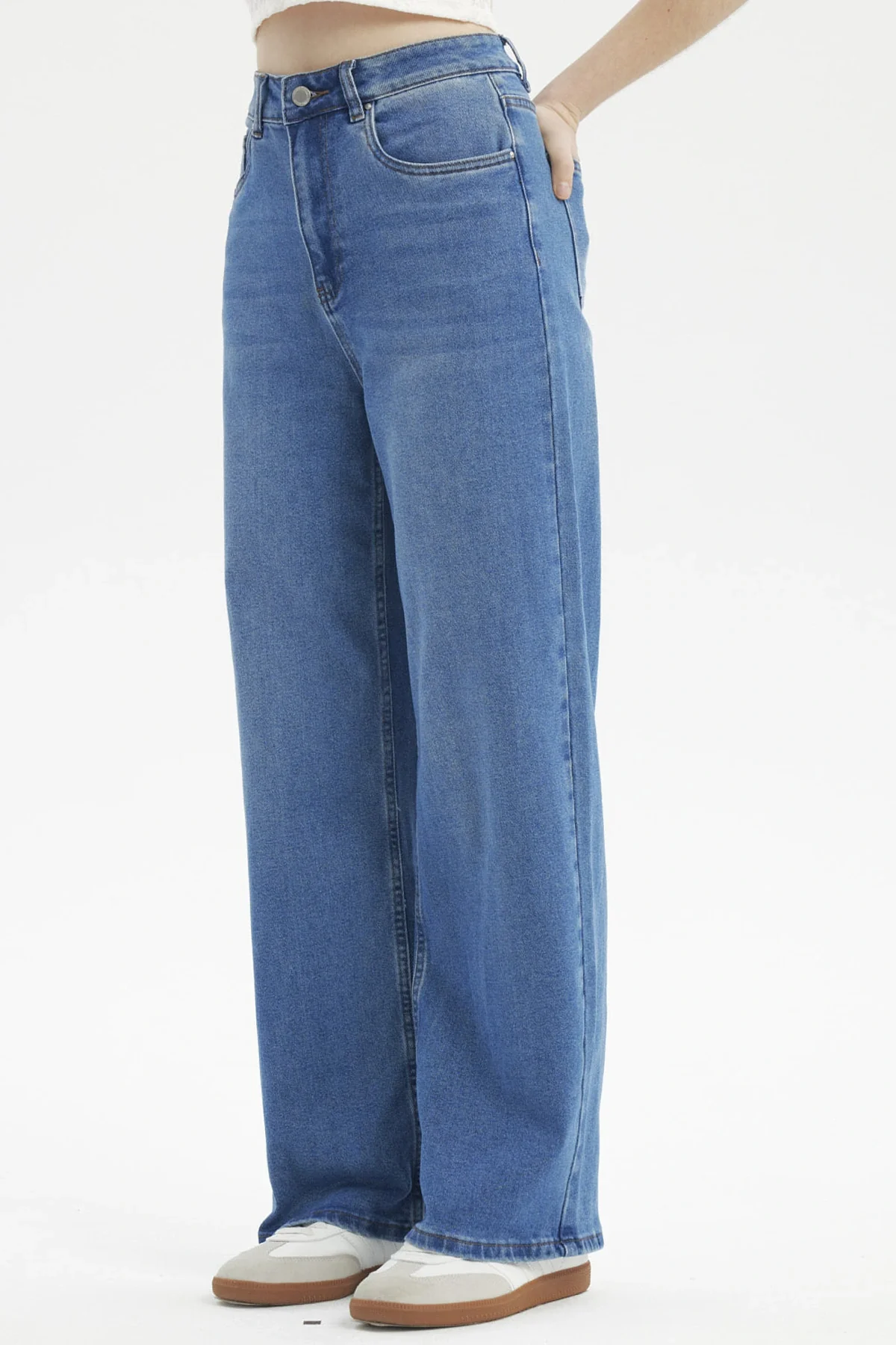 Jeans Mujer Baggy Azul - Image 2