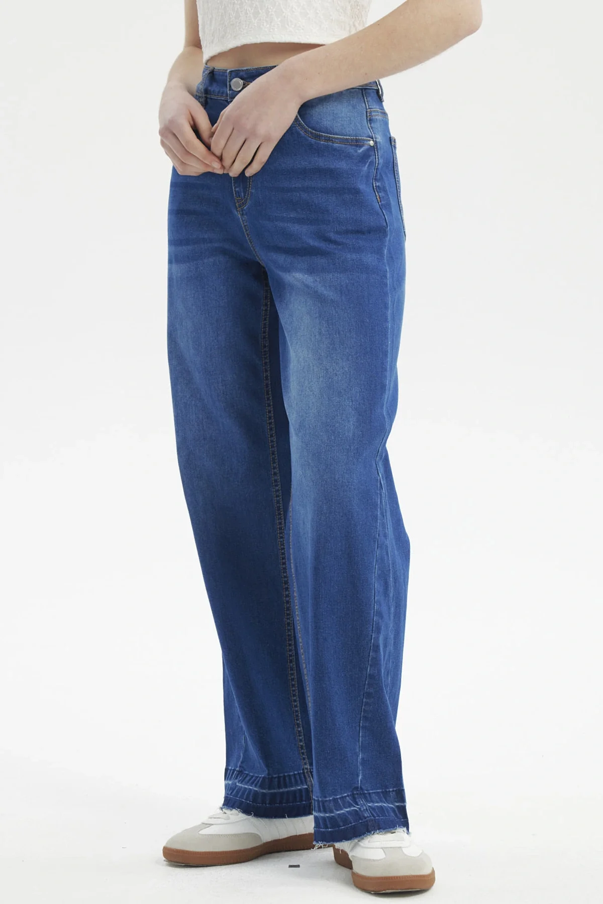 Jeans Mujer Calce Recto Azul - Image 2