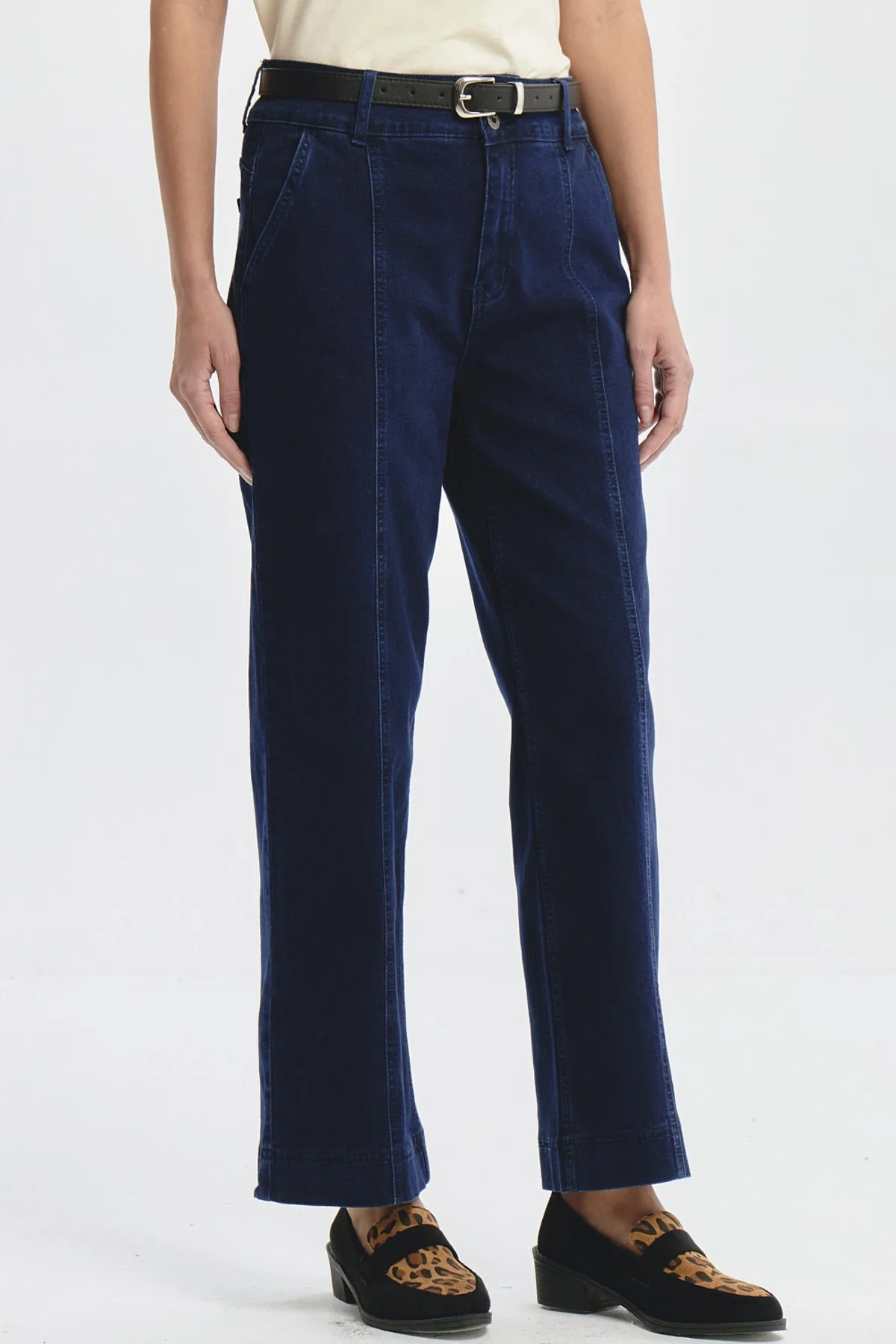 Jeans Mujer Calce Recto Azul Oscuro - Image 2