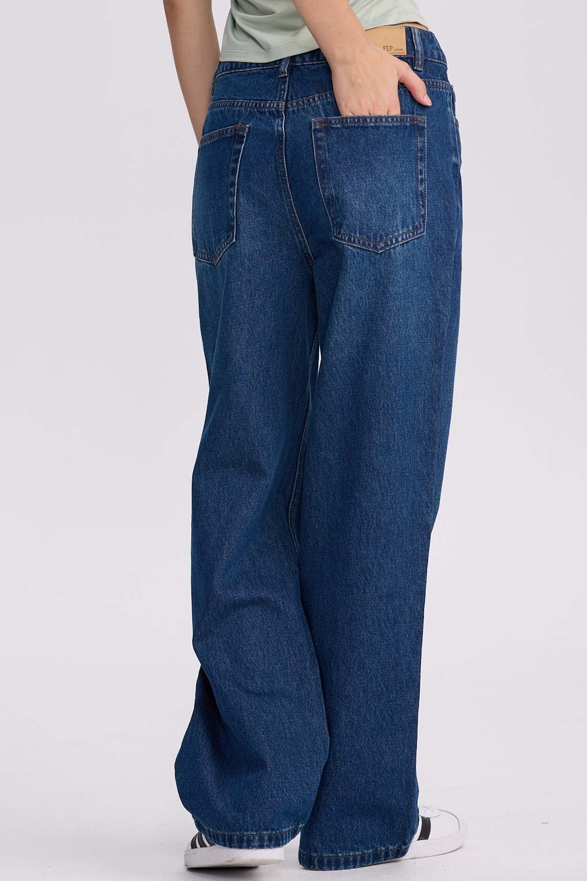Jeans Mujer Calce Recto Cami Azul Oscuro - Image 3