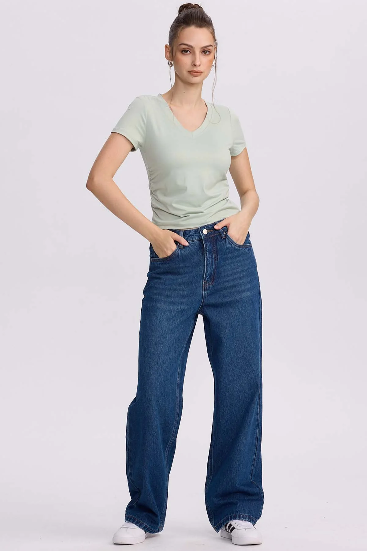 Jeans Mujer Calce Recto Cami Azul Oscuro - Image 4