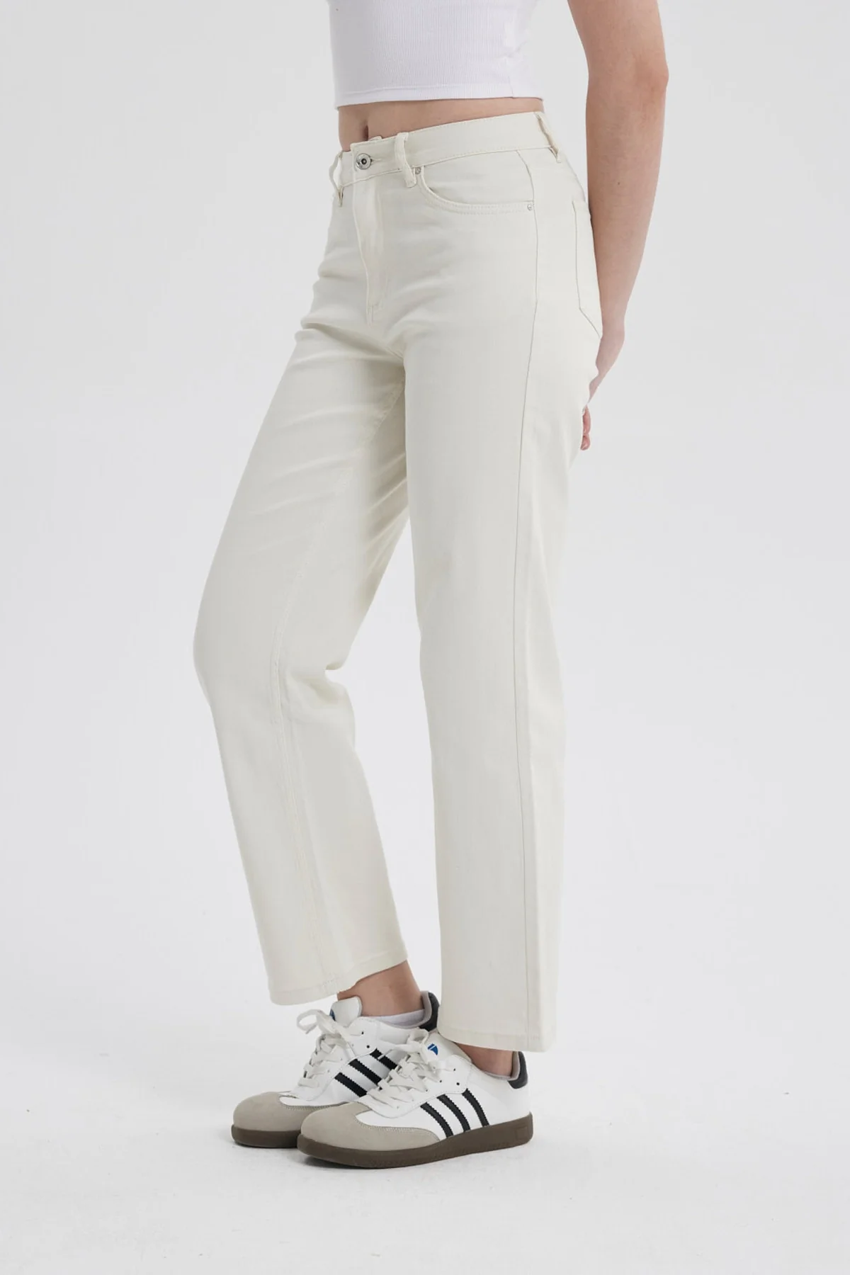 Jeans Mujer Calce Recto Crudo - Image 2