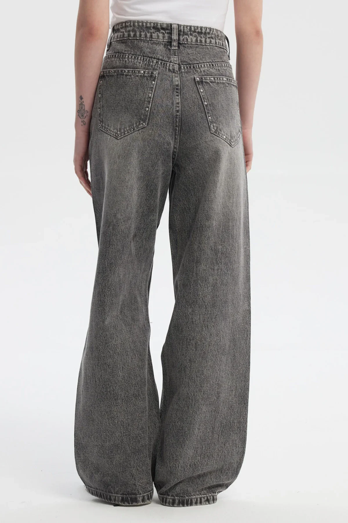 Jeans Mujer Calce Recto Gris - Image 3