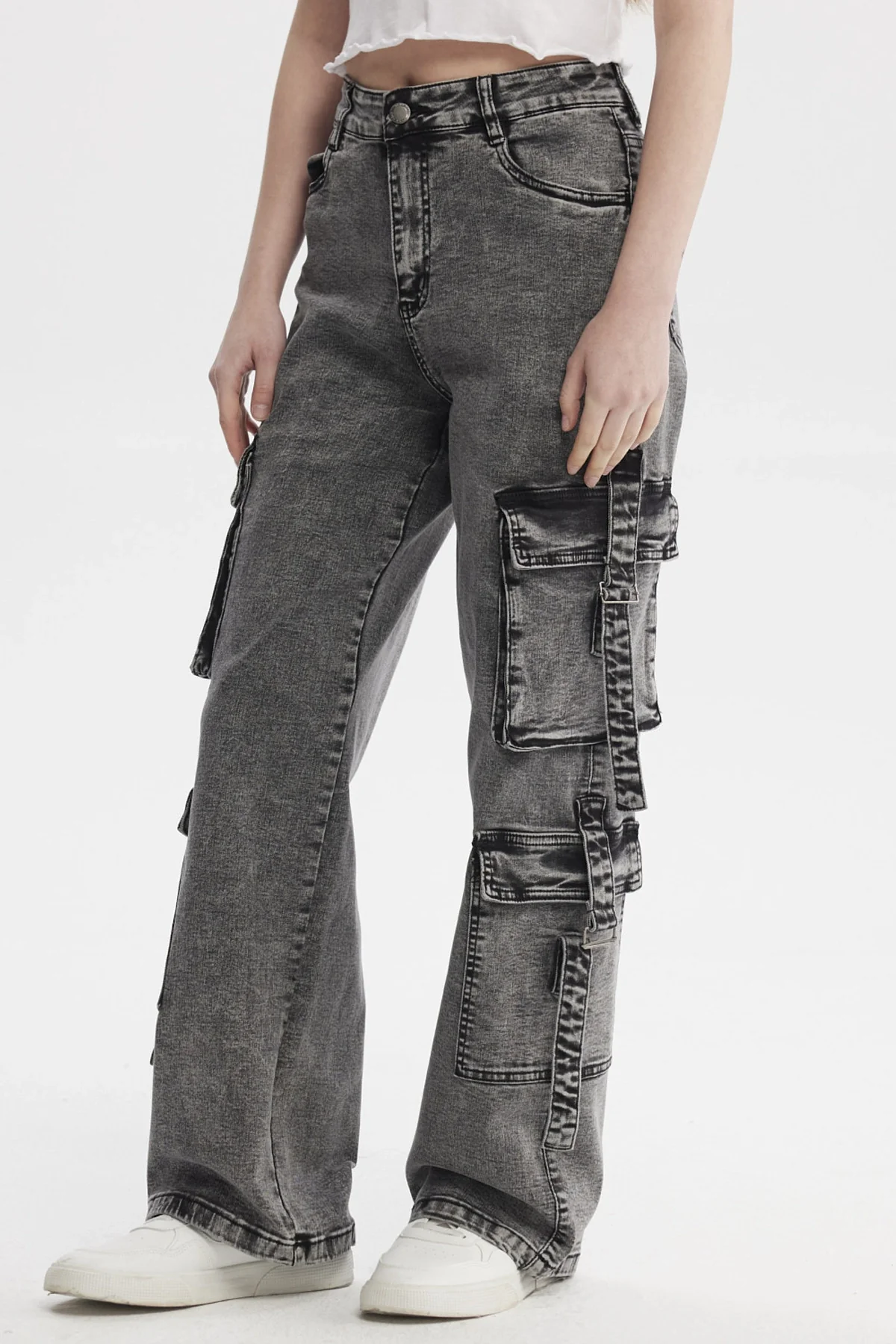 Jeans Mujer Calce Recto Negro - Image 2
