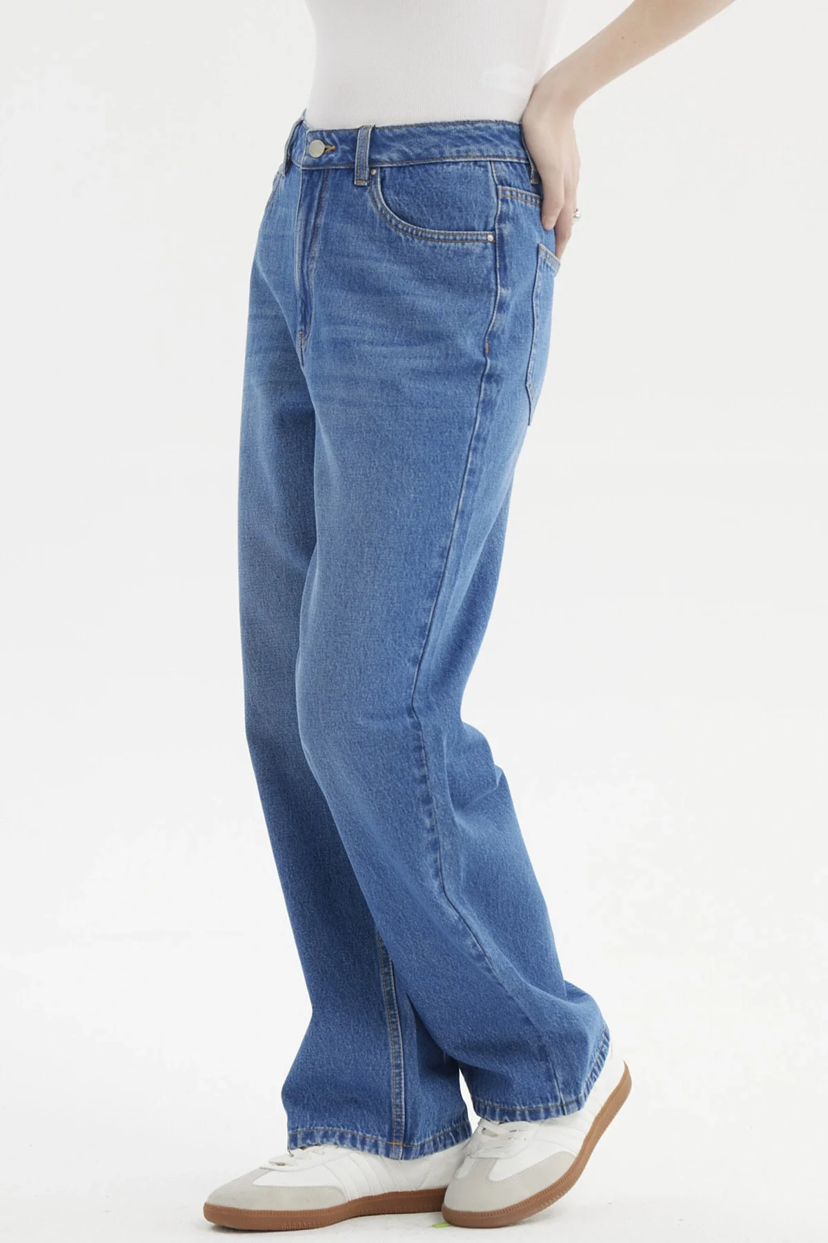 Jeans Mujer Cami Calce Recto Azul - Image 2