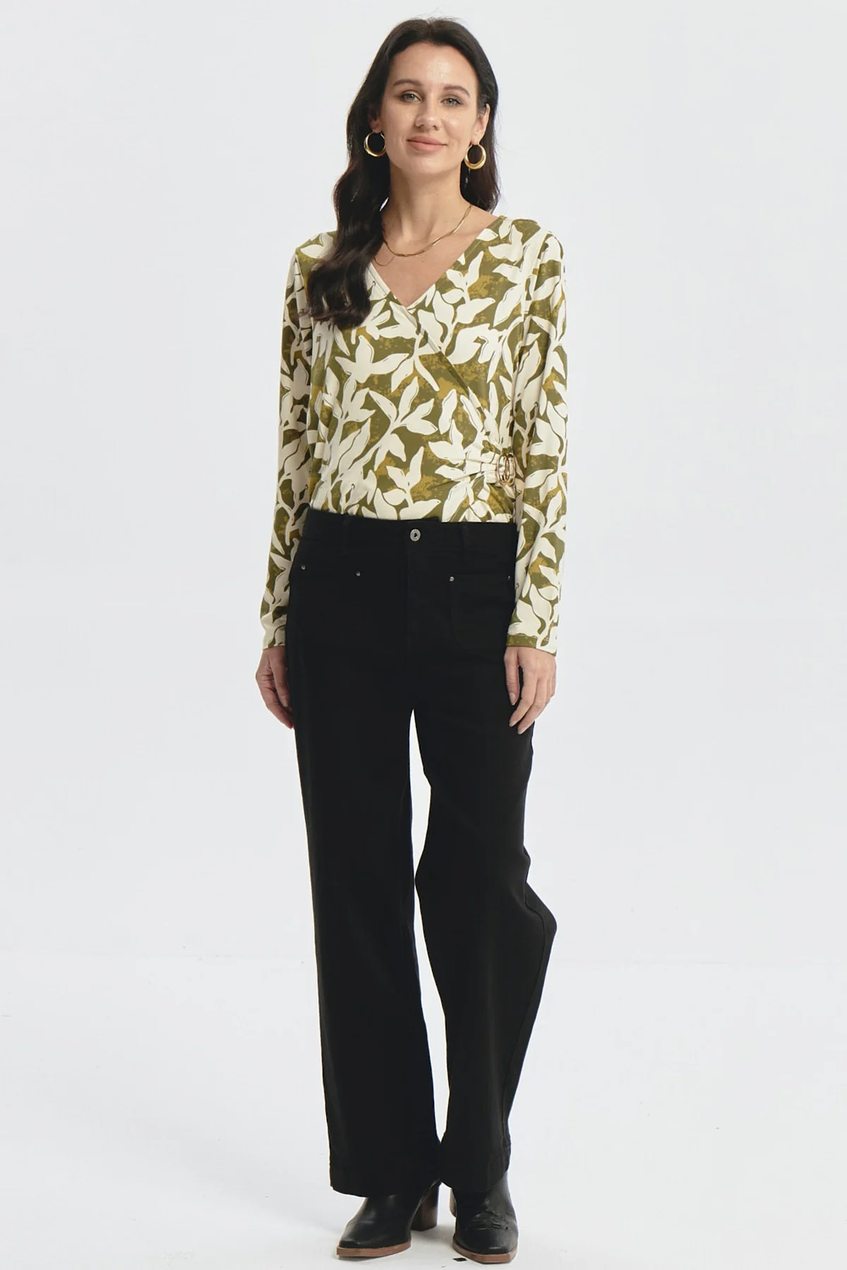 Jeans Mujer Clásico Calce Recto Negro - Image 4