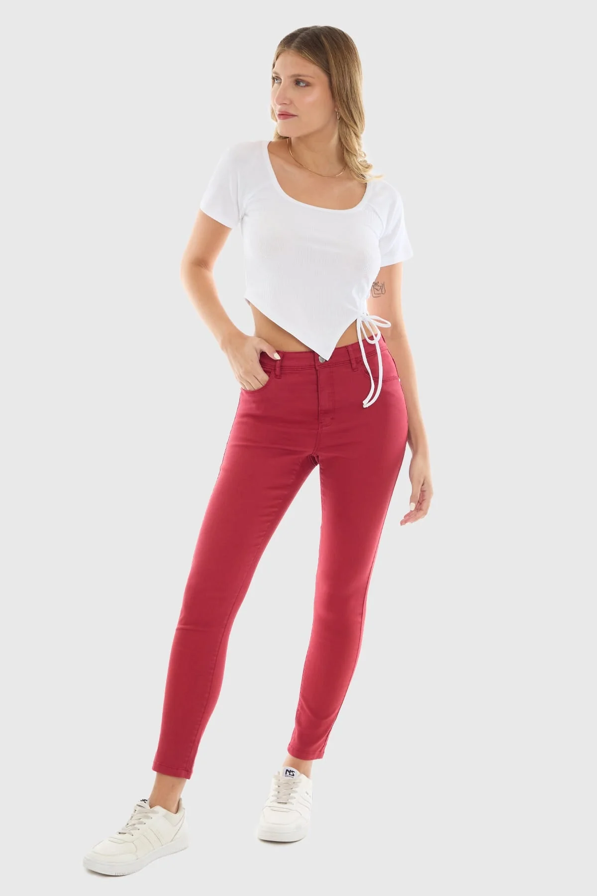 Jeans Mujer Emilia Rojo - Image 5