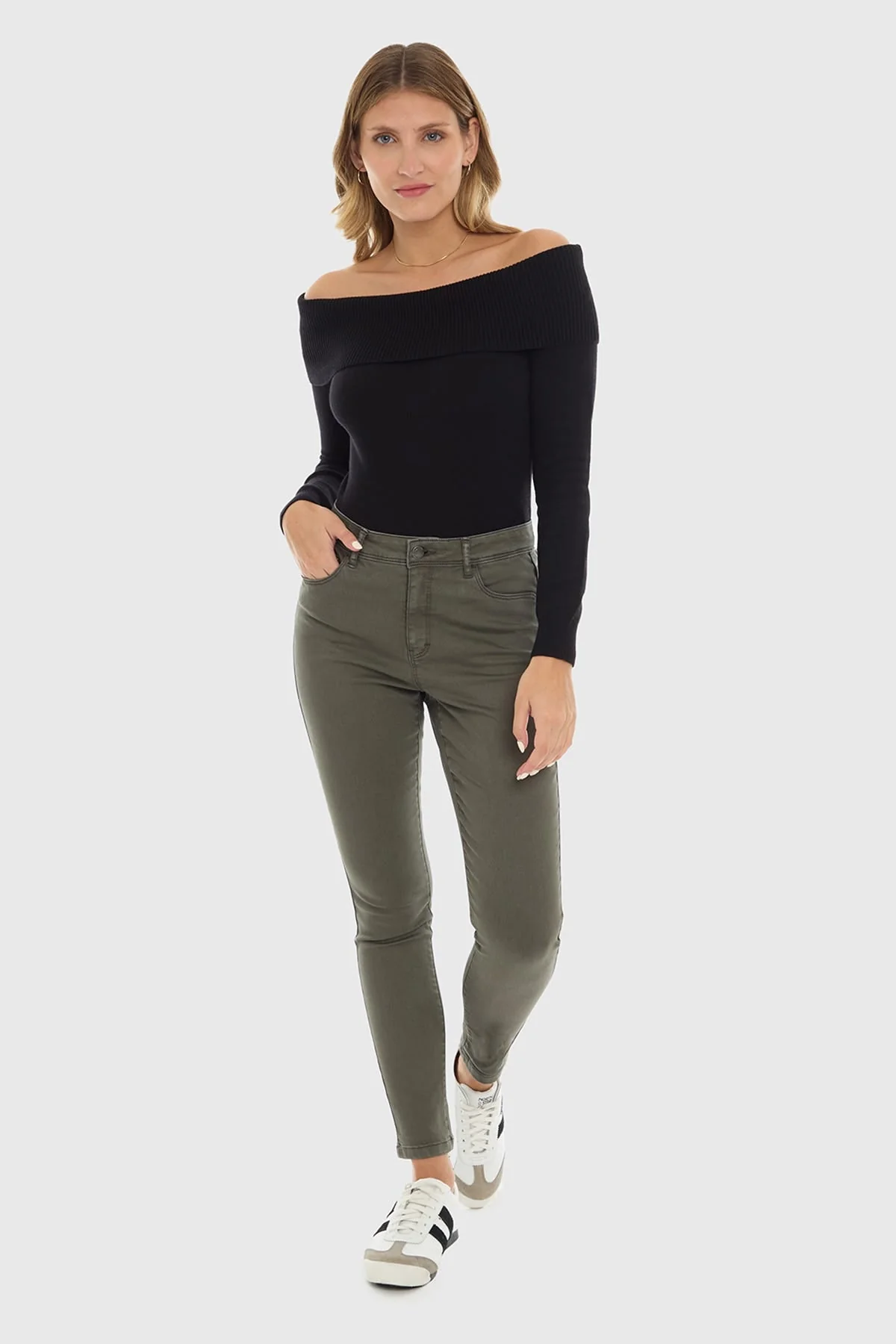 Jeans Mujer Emilia Verde - Image 4