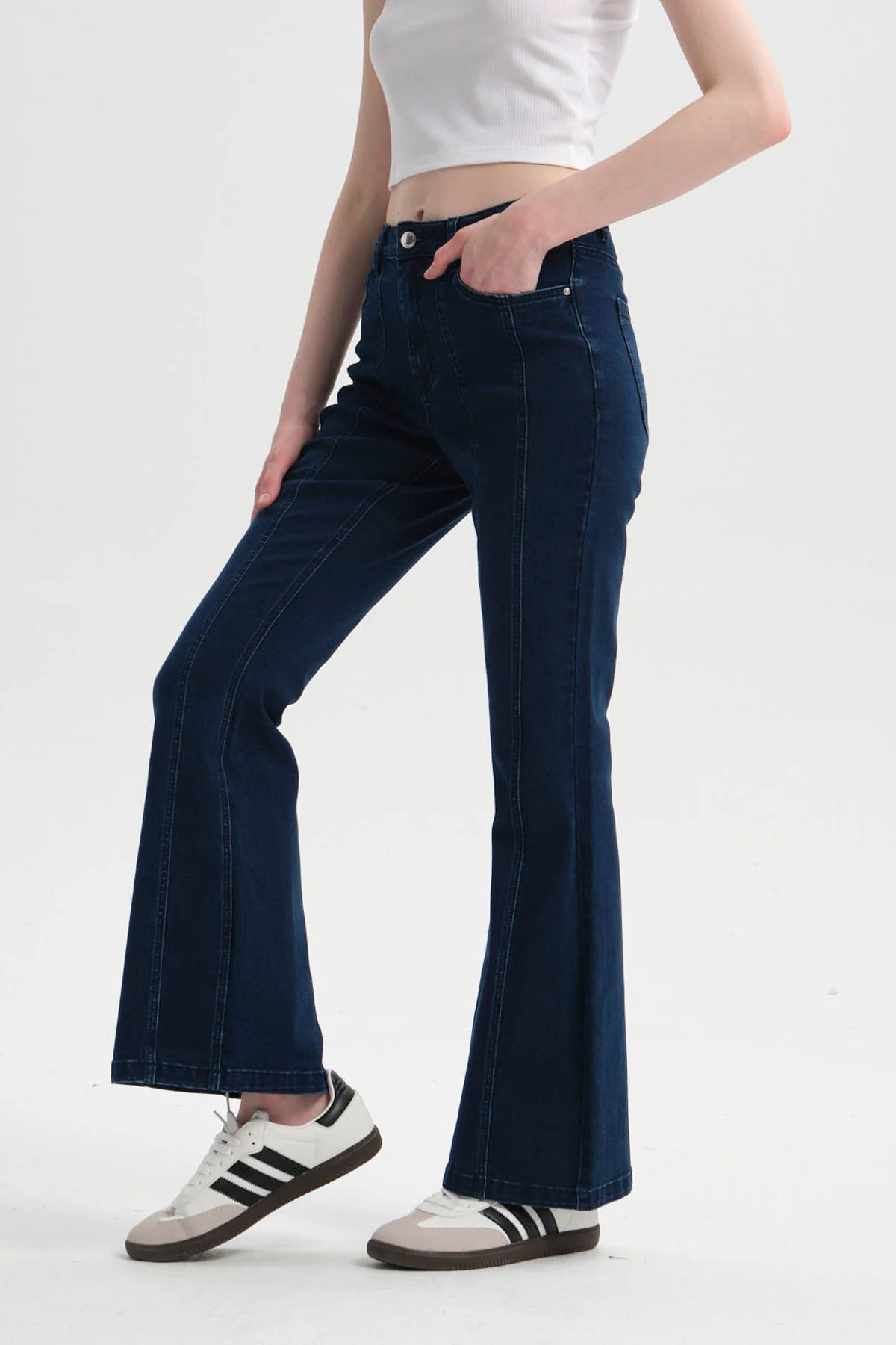 Jeans Mujer Flare Azul - Image 2