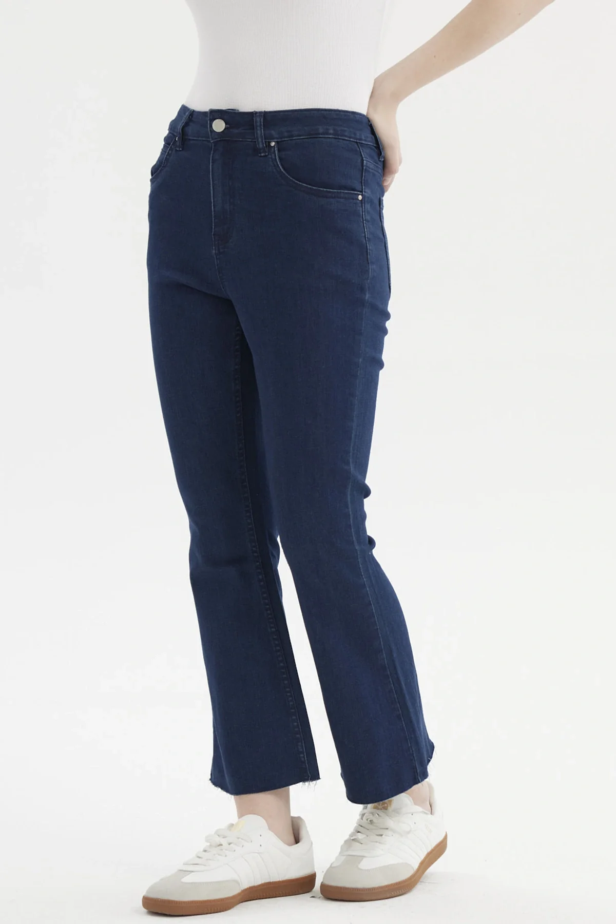 Jeans Mujer Flare Azul Oscuro - Image 2