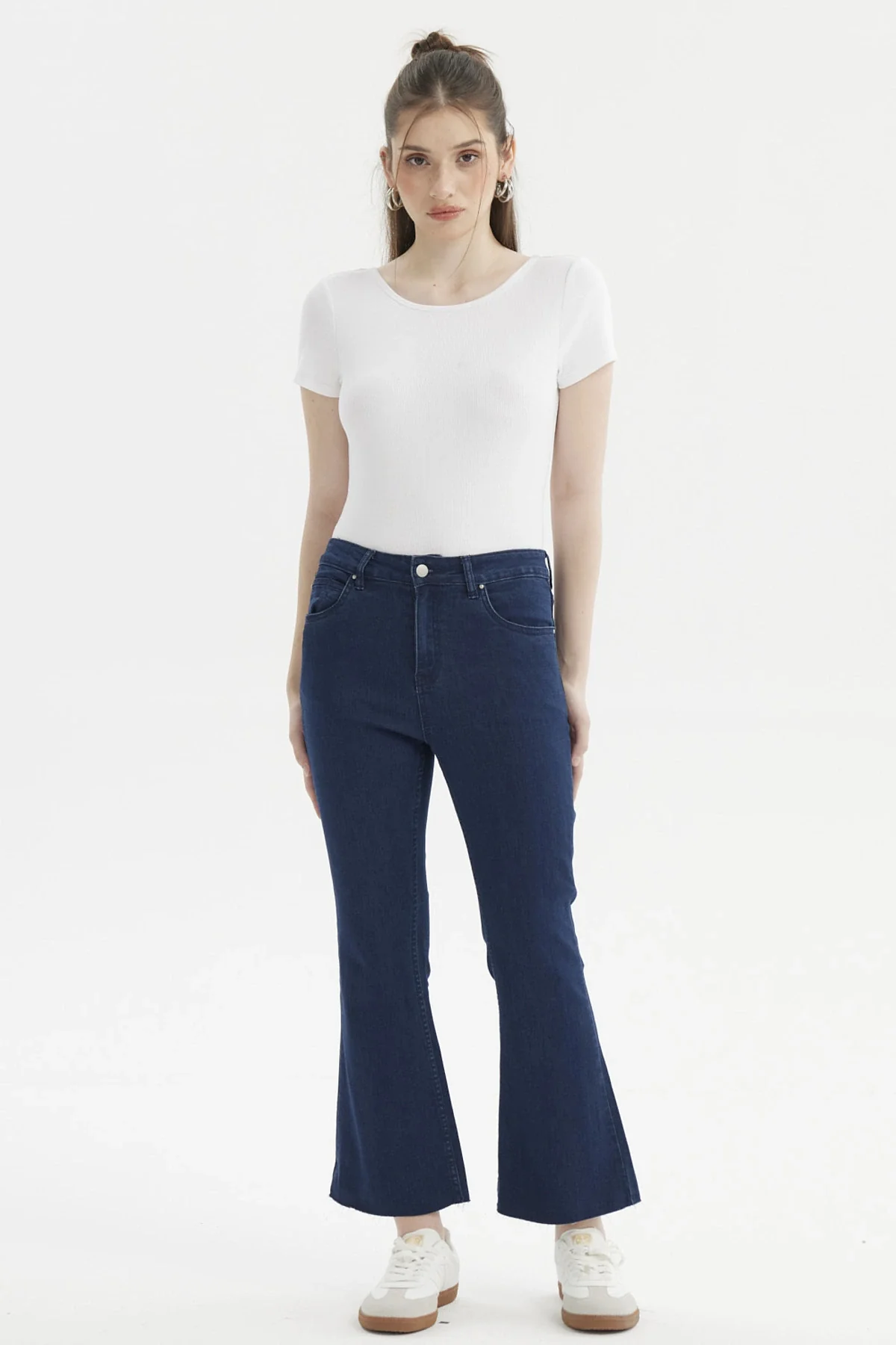 Jeans Mujer Flare Azul Oscuro - Image 4