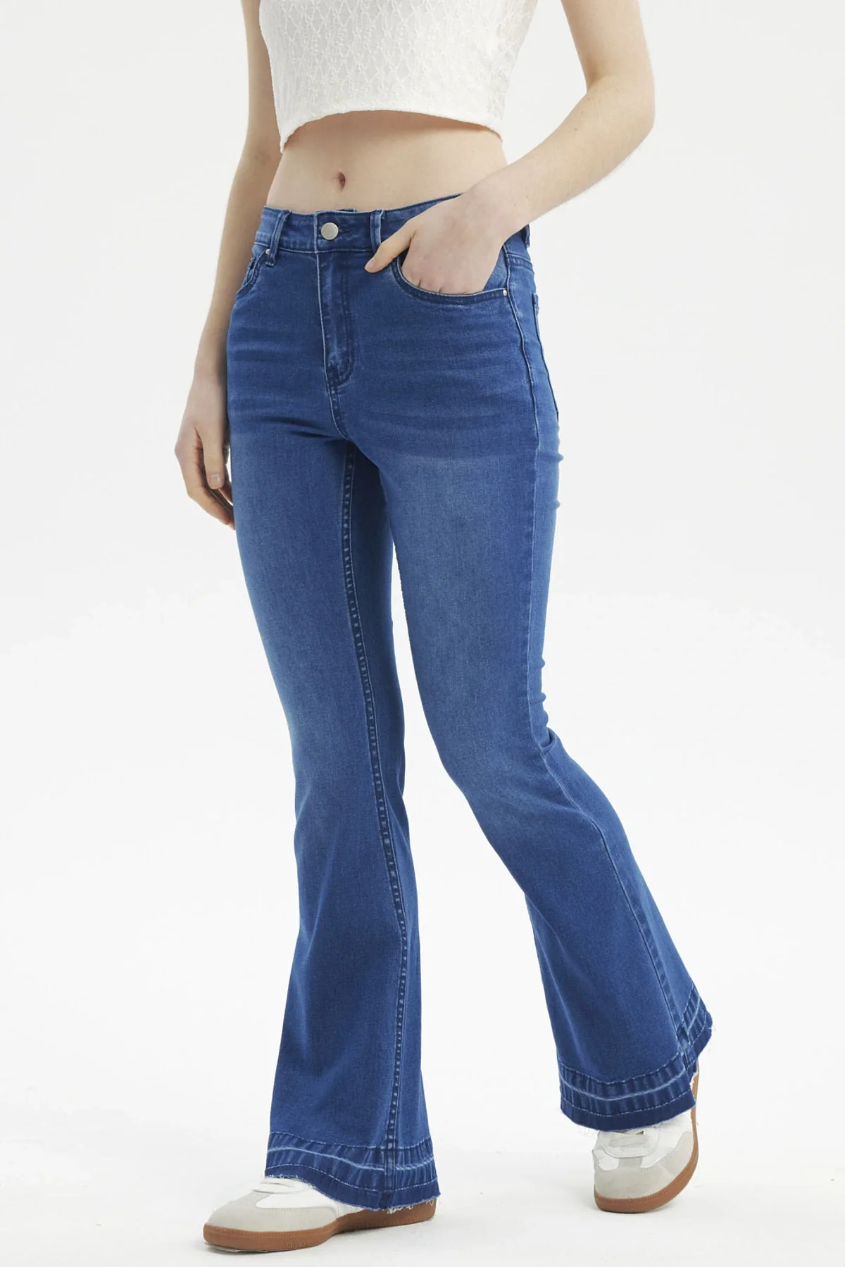 Jeans Mujer Flare Basta Azul - Image 2