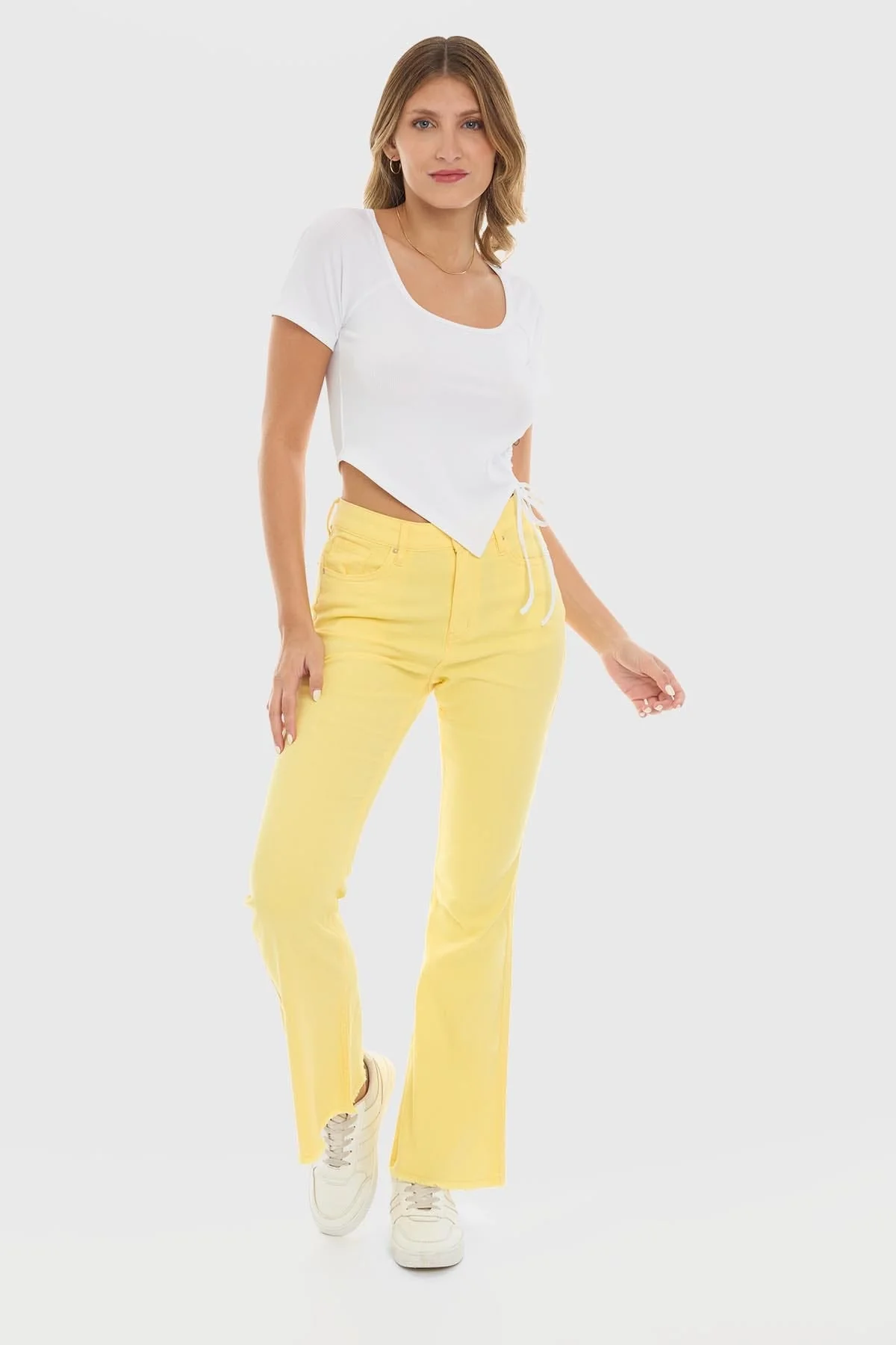 Jeans Mujer Flare Monse Amarillo - Image 5