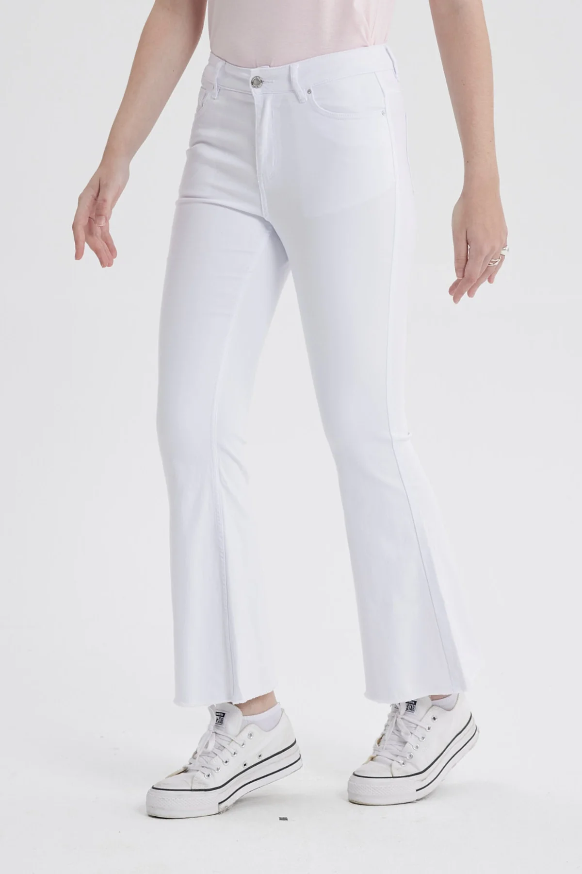 Jeans Mujer Flare Monse Blanco - Image 2