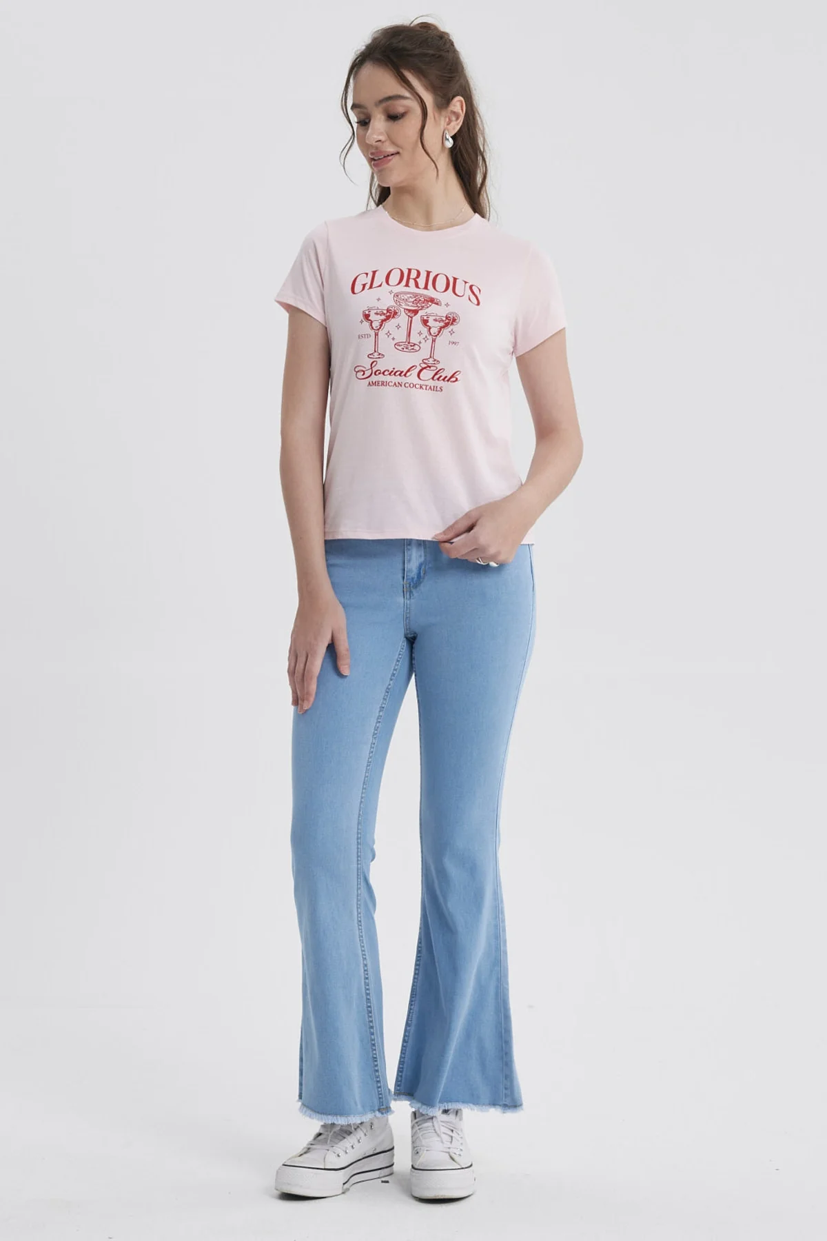 Jeans Mujer Flare Monse Celeste - Image 4
