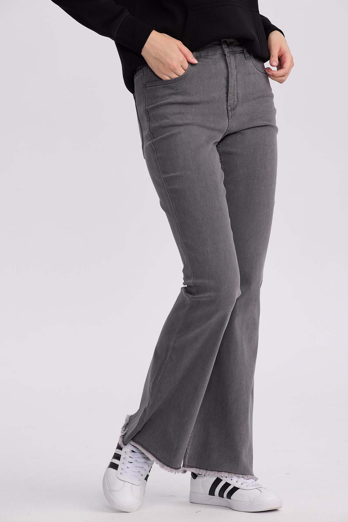 Jeans Mujer Flare Monse Gris - Image 2