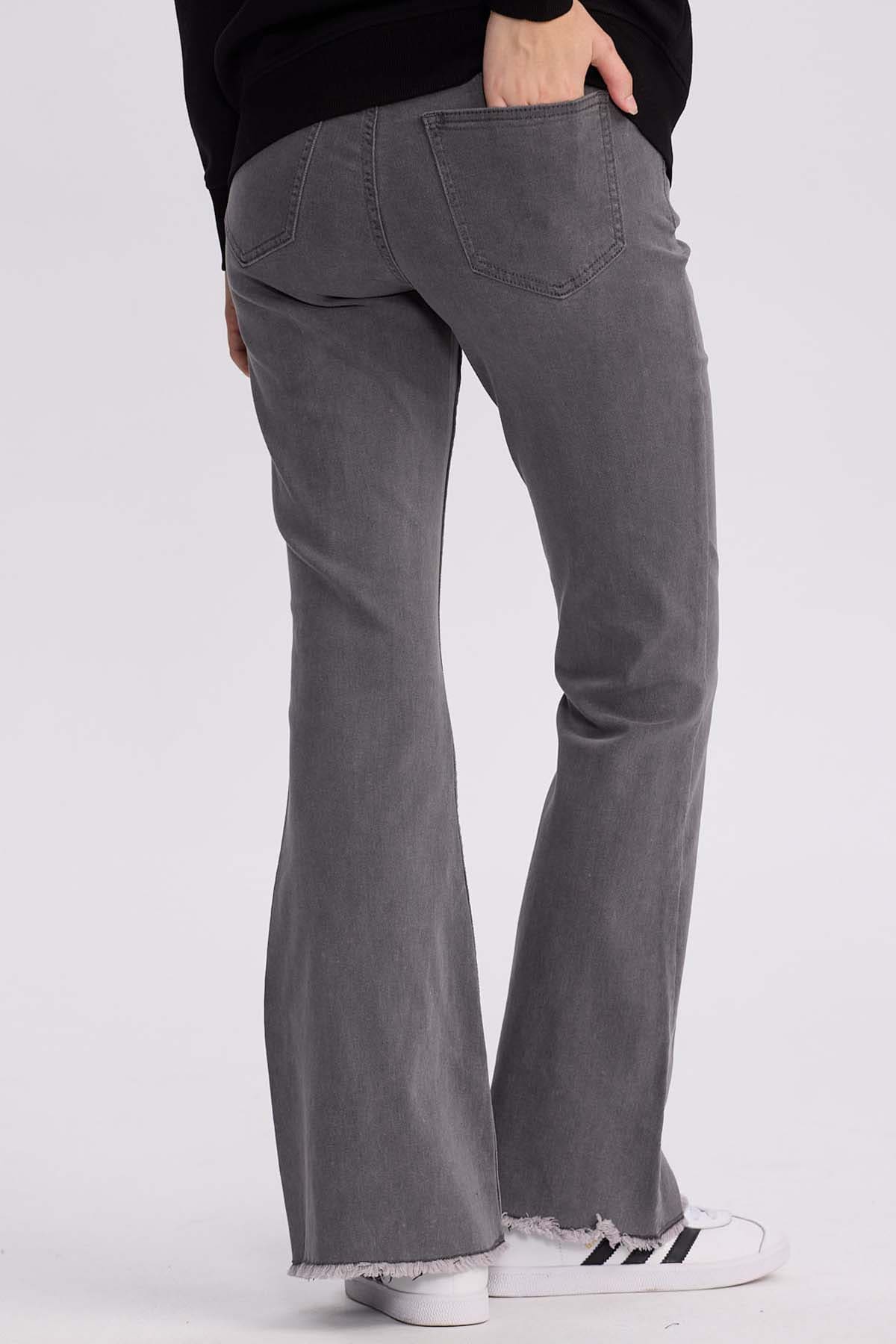 Jeans Mujer Flare Monse Gris - Image 3