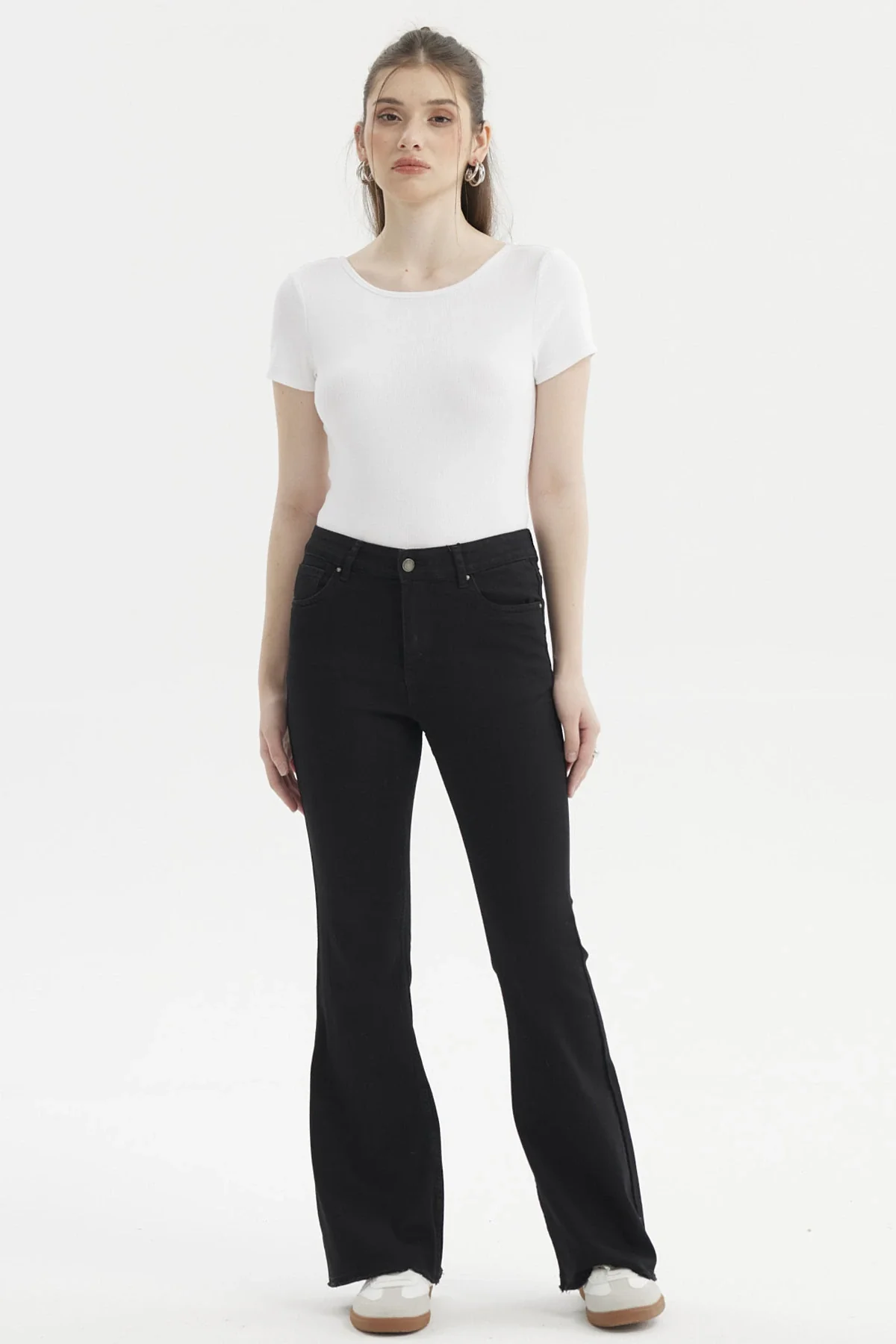 Jeans Mujer Flare Monse Negro - Image 4