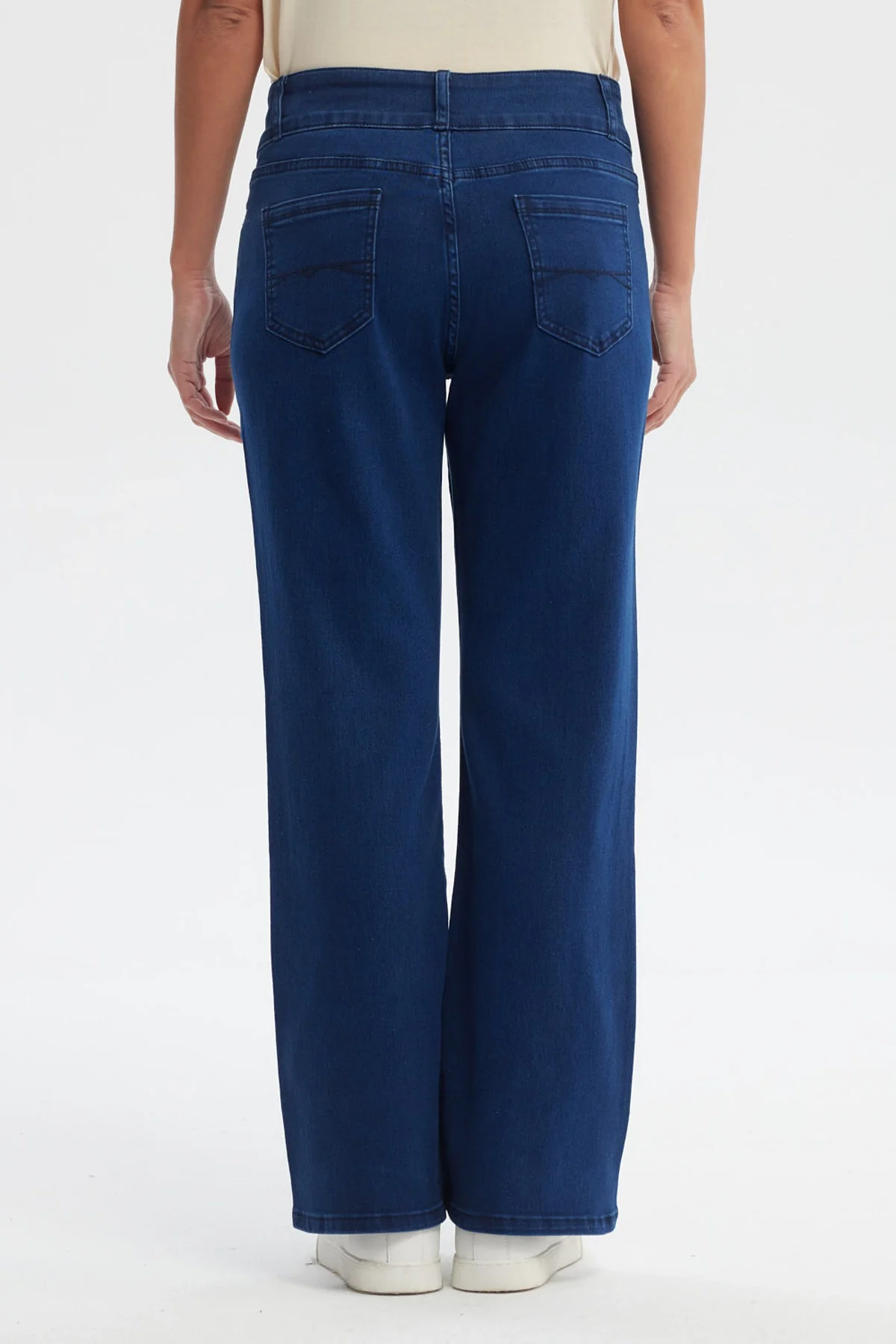 Jeans Mujer Flare Tiro Alto Azul - Image 3