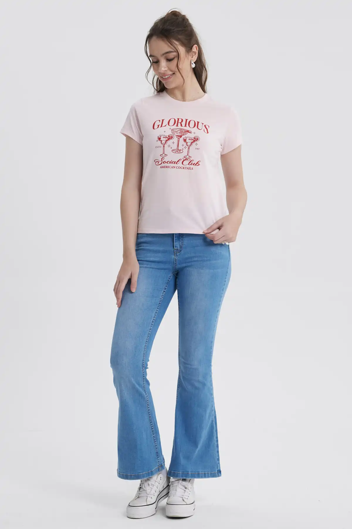 Jeans Mujer Flare Vale Azul Claro - Image 4