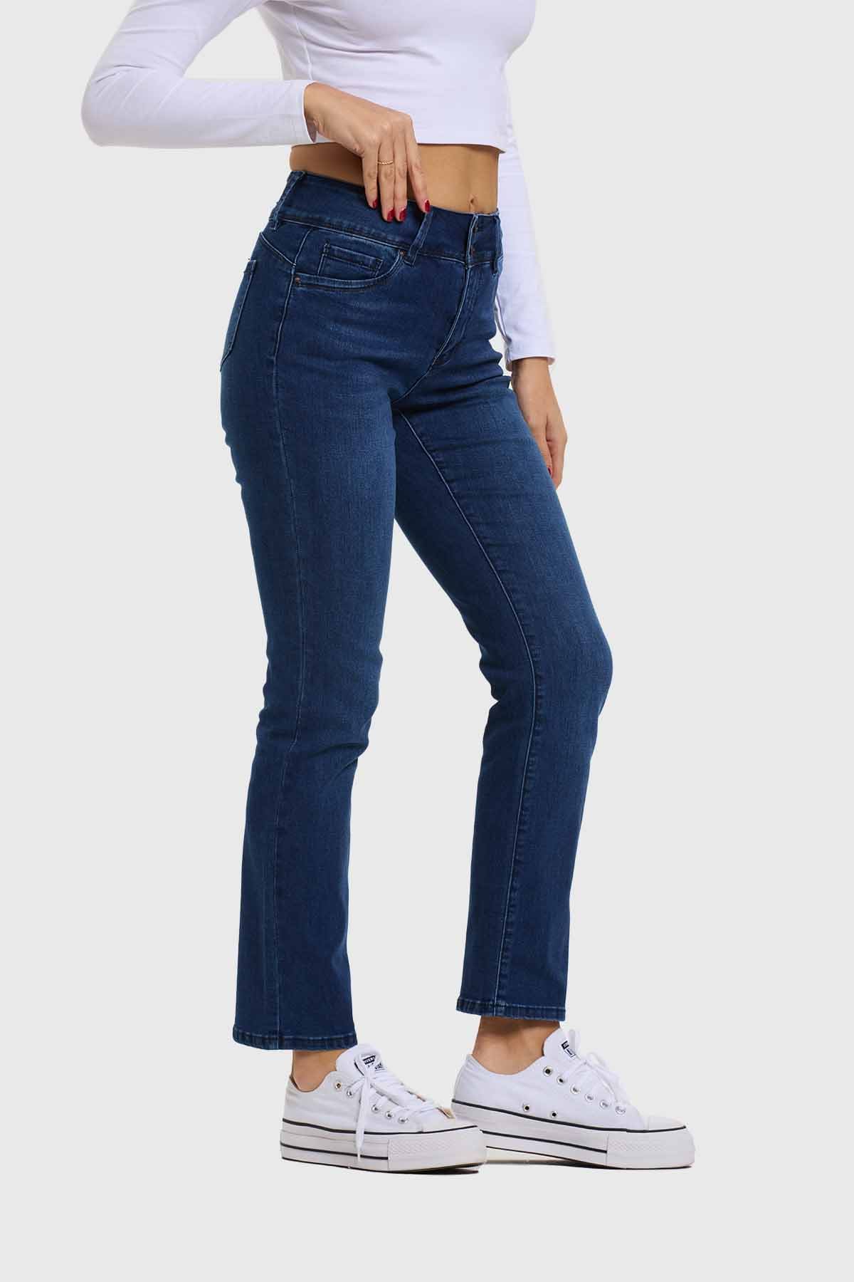 Jeans Mujer Flo Recto Azul - Image 2