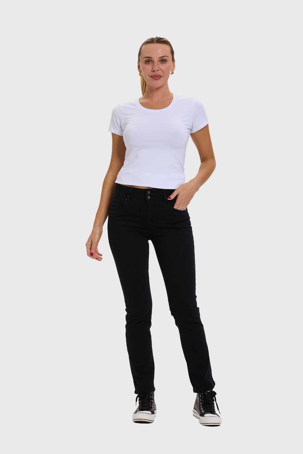 Jeans Mujer Flo Recto Negro - Image 4