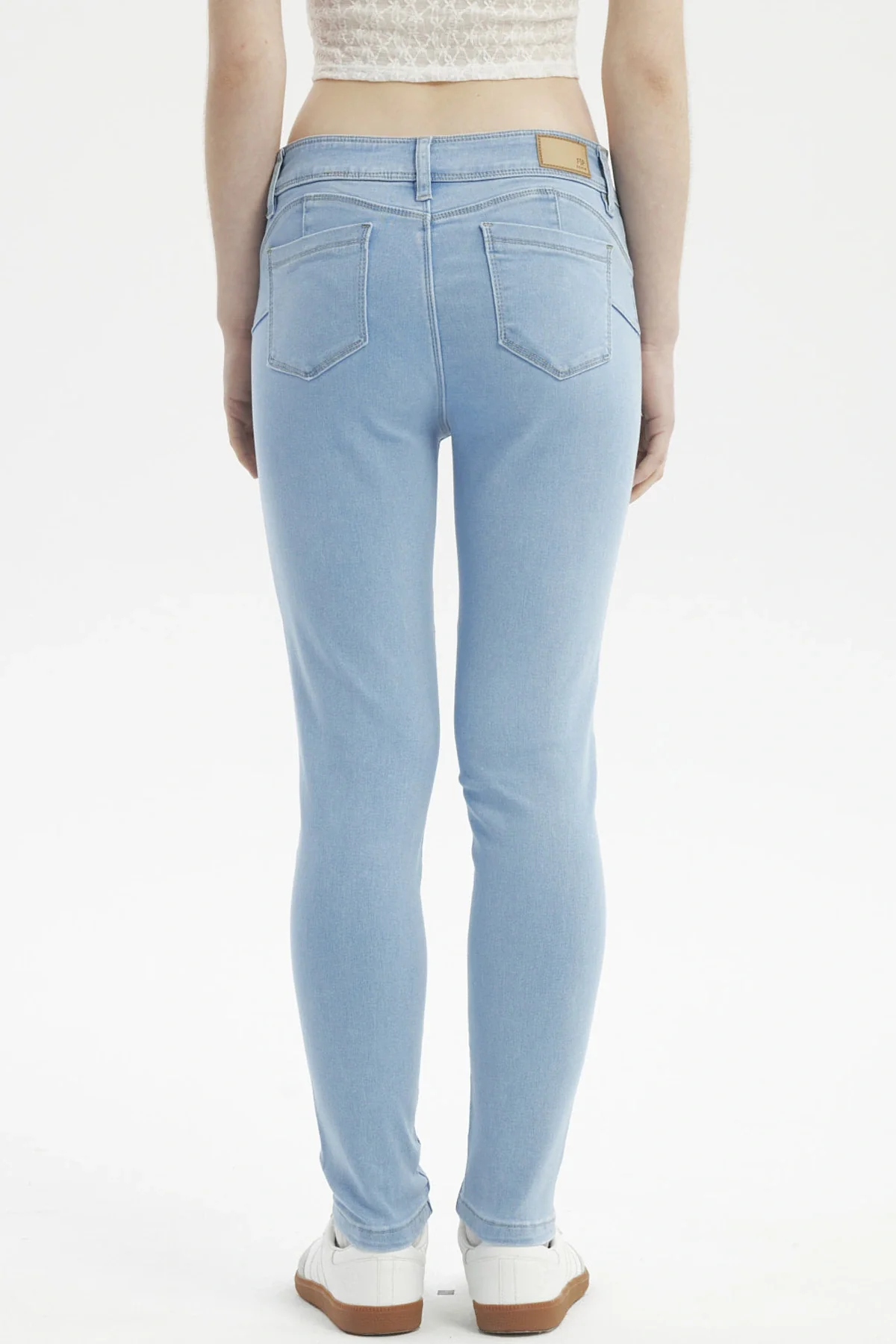 Jeans Mujer Jenny Skinny Celeste - Image 2