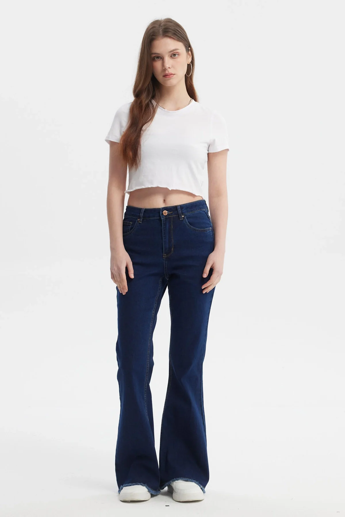 Jeans Mujer Moda Flare Azul - Image 4