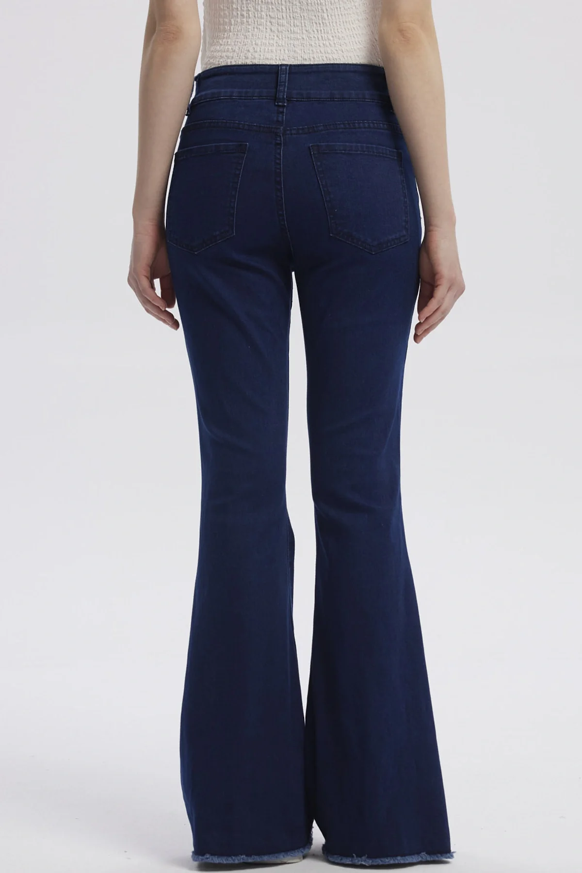 Jeans Mujer Moda Flare Azul Indigo - Image 3
