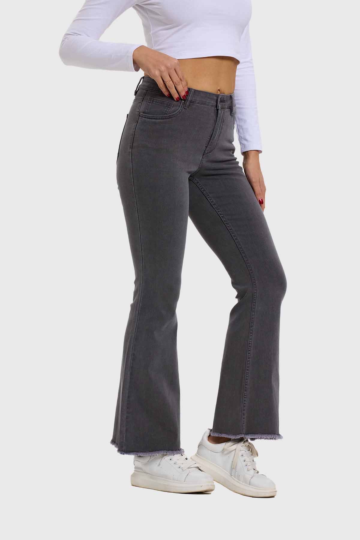 Jeans Mujer Monse Flare Gris - Image 2